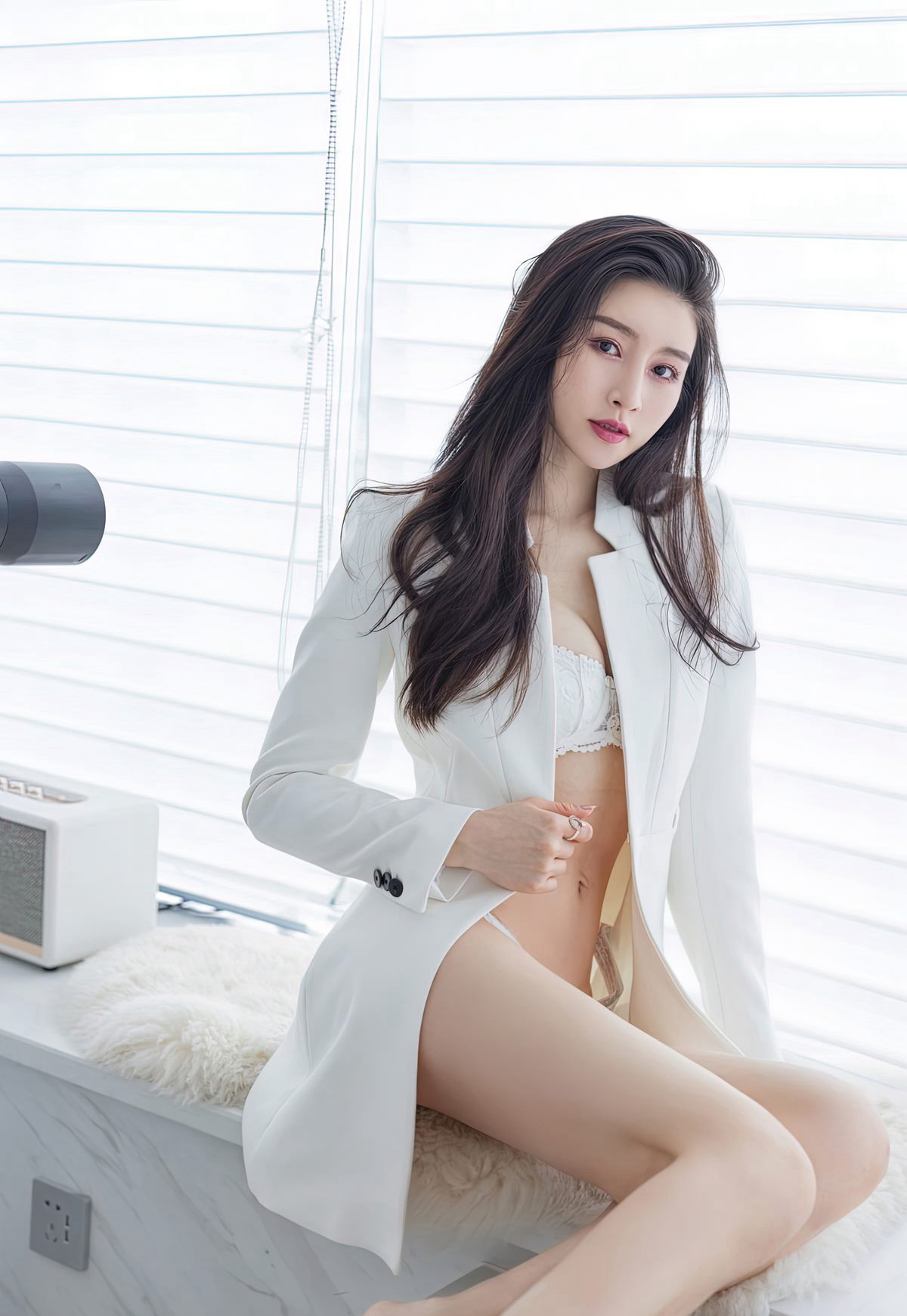 愛蜜社嫩模Vanessa絲襪美腿美女極品肉絲脫絲襪風騷姿勢