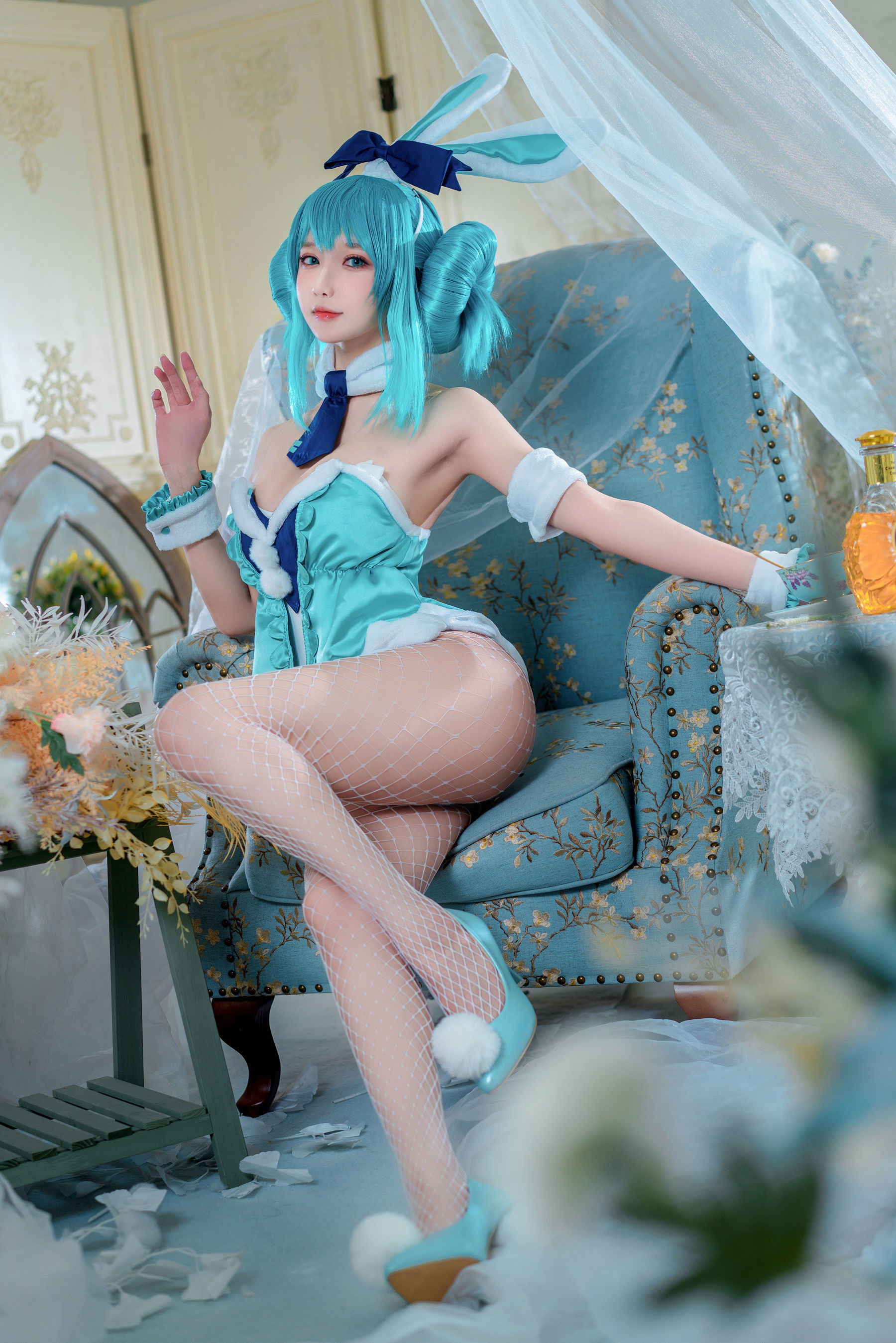 COS Lợi ích] Blogger anime A Bao cũng là Thỏ Nương - White Rabbit Miku