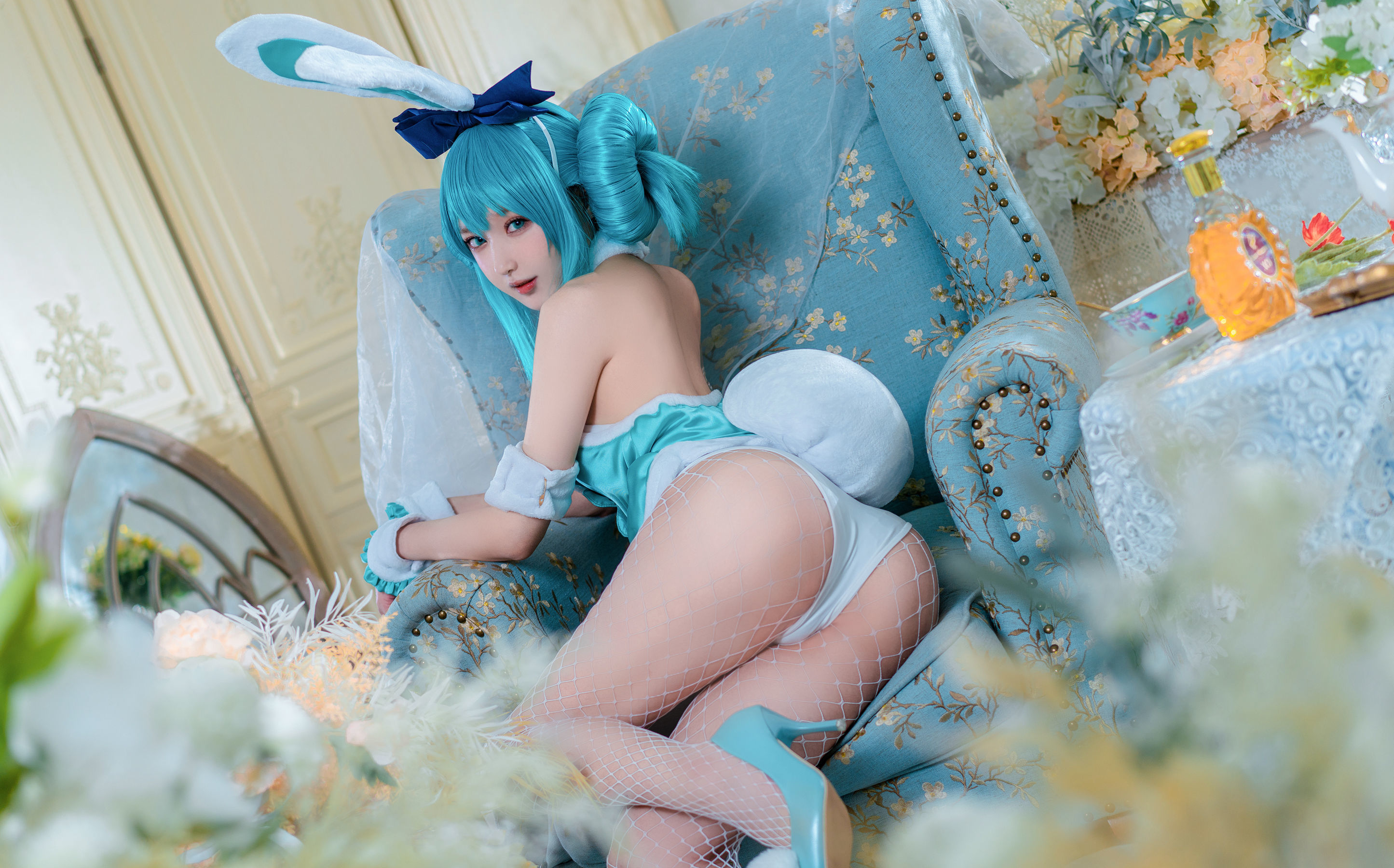 COS Lợi ích] Blogger anime A Bao cũng là Thỏ Nương - White Rabbit Miku