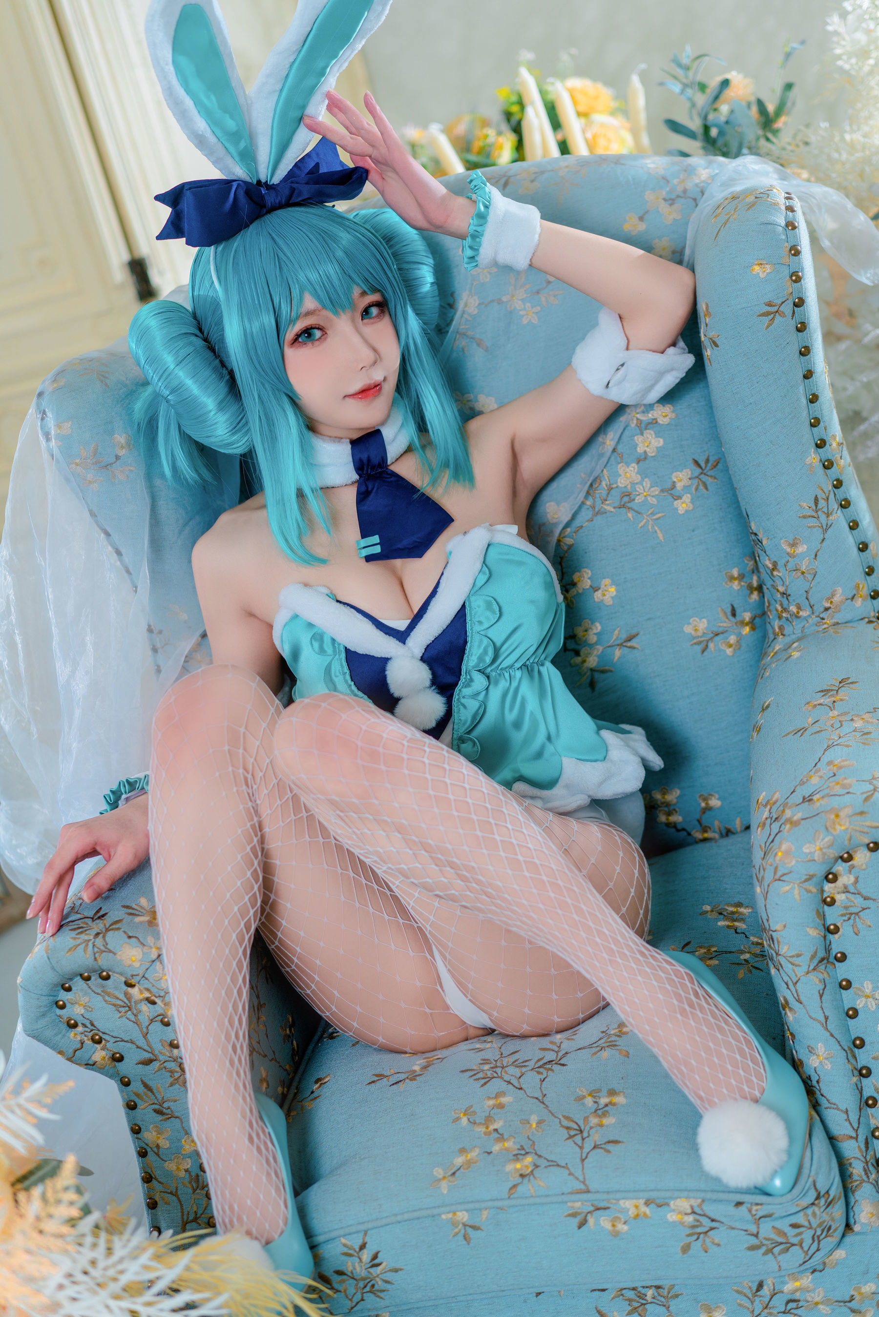 COS Lợi ích] Blogger anime A Bao cũng là Thỏ Nương - White Rabbit Miku