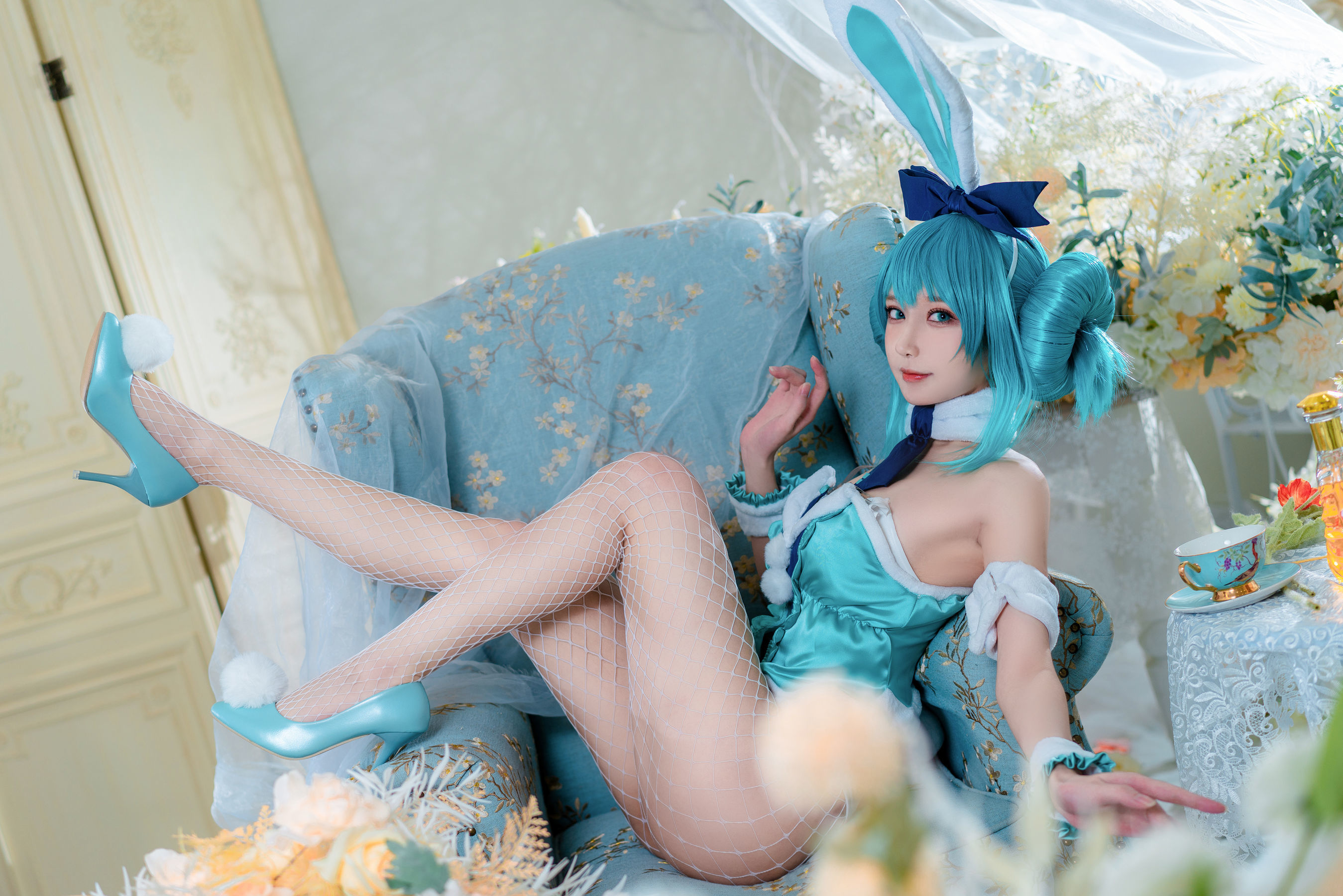 COS Lợi ích] Blogger anime A Bao cũng là Thỏ Nương - White Rabbit Miku