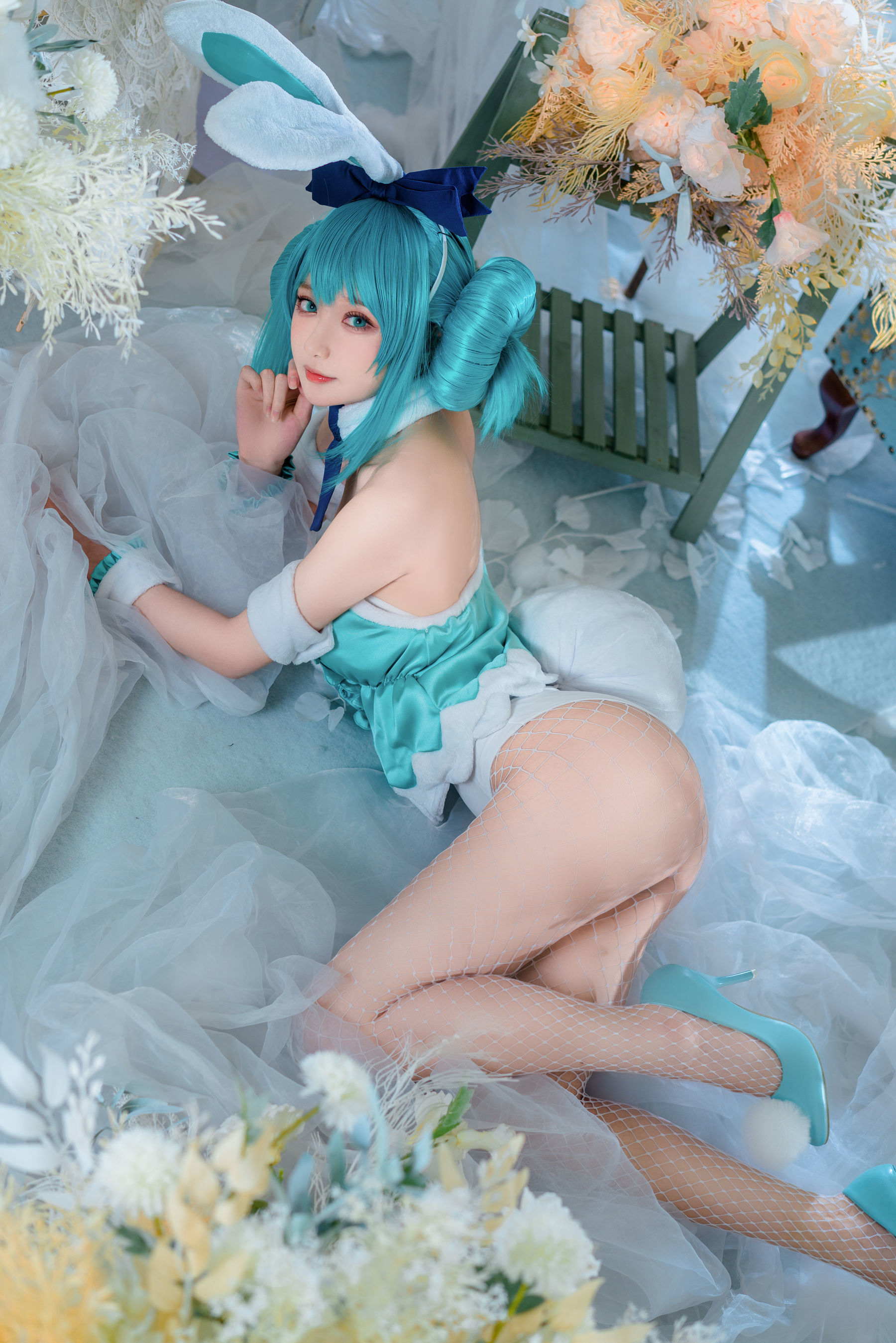 COS Lợi ích] Blogger anime A Bao cũng là Thỏ Nương - White Rabbit Miku