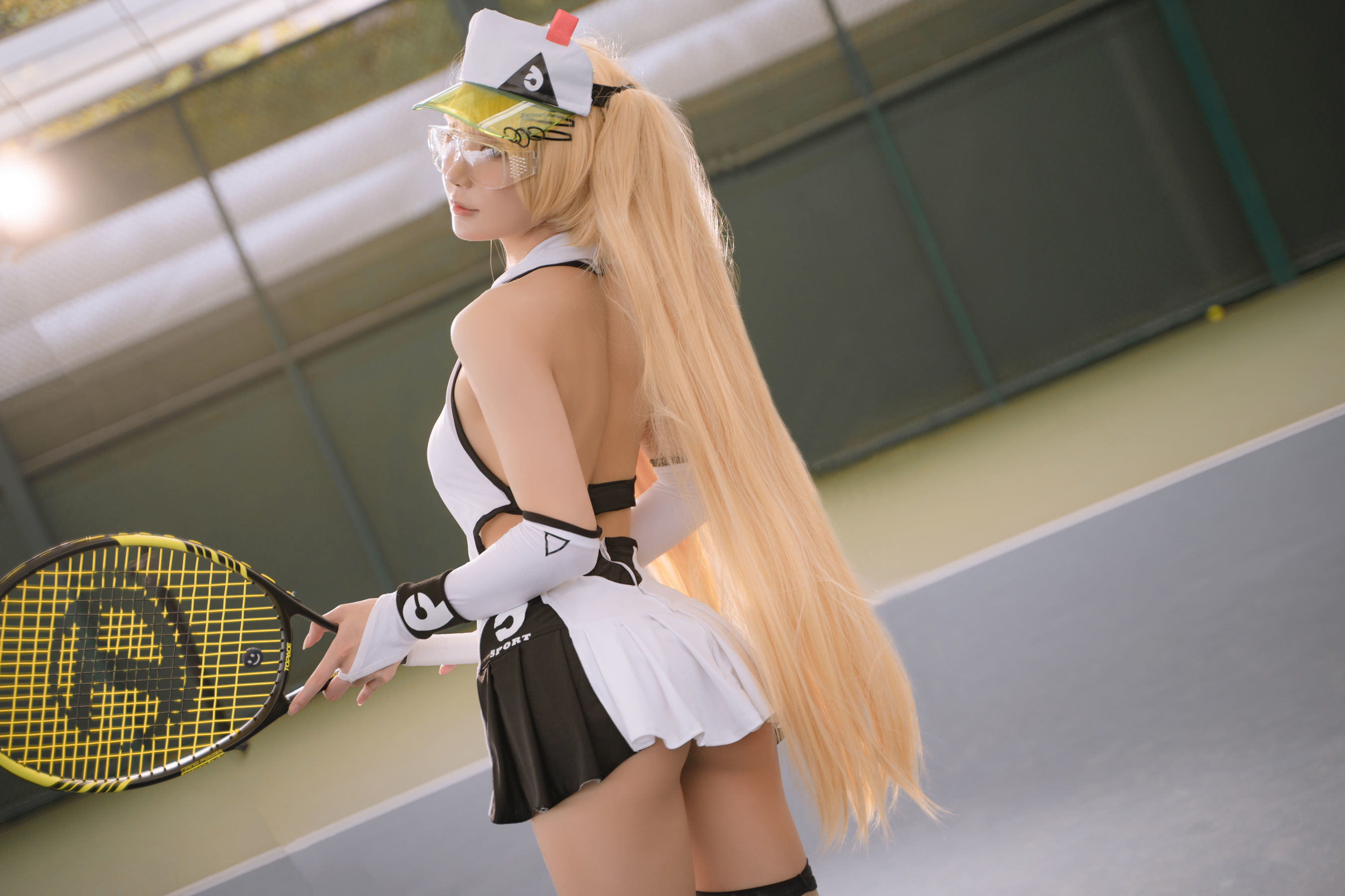 Cosplay Welfare] Anime Blogger A Bao is also a Bunny Girl - Becky Tennis Outfit