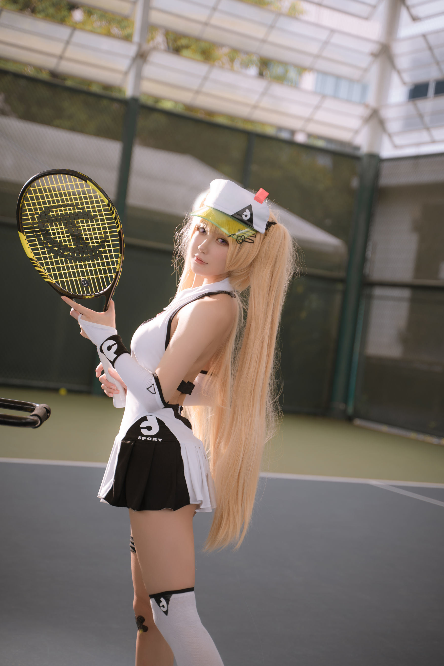 Cosplay Welfare] Anime Blogger A Bao is also a Bunny Girl - Becky Tennis Outfit