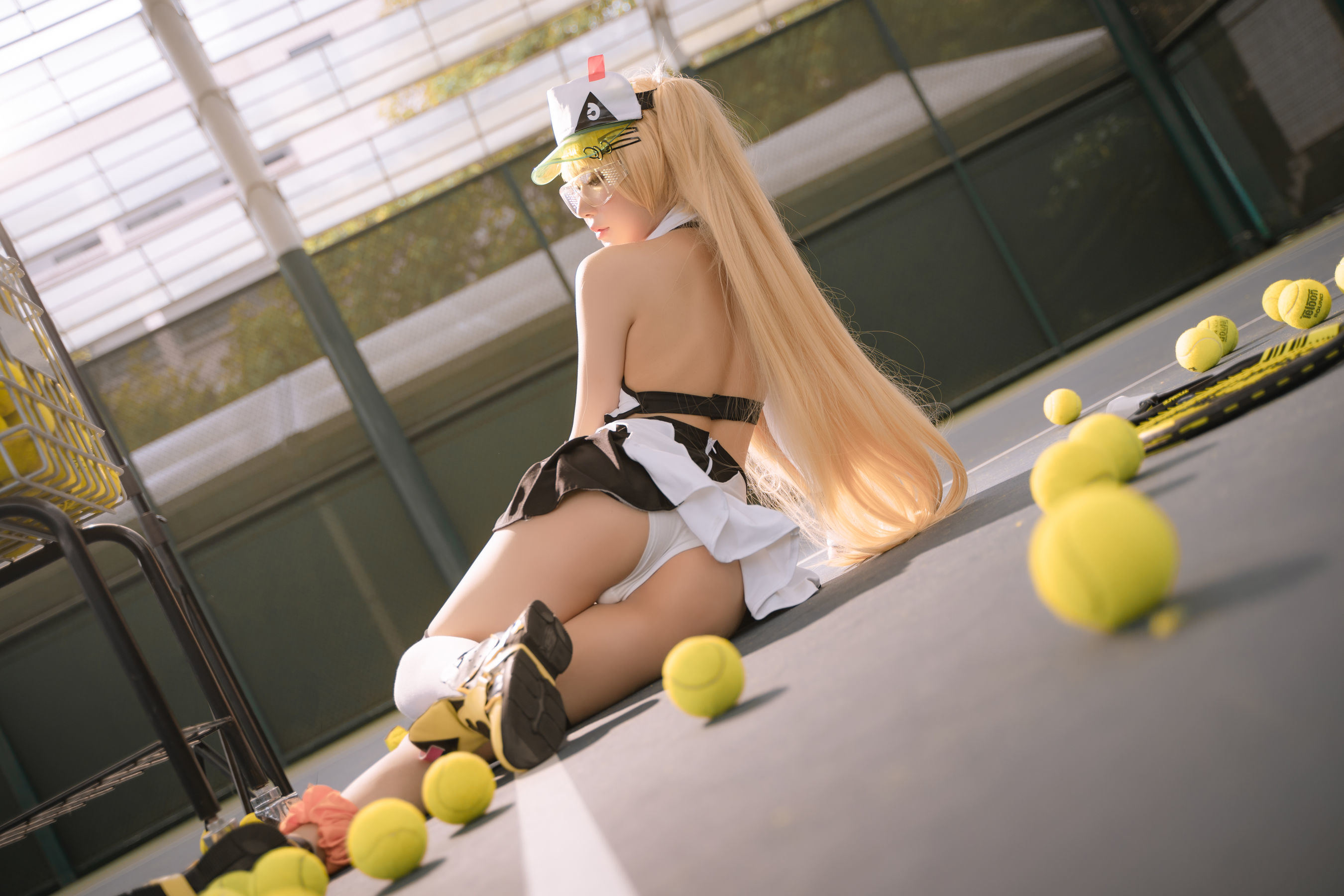 Cosplay Welfare] Anime Blogger A Bao is also a Bunny Girl - Becky Tennis Outfit