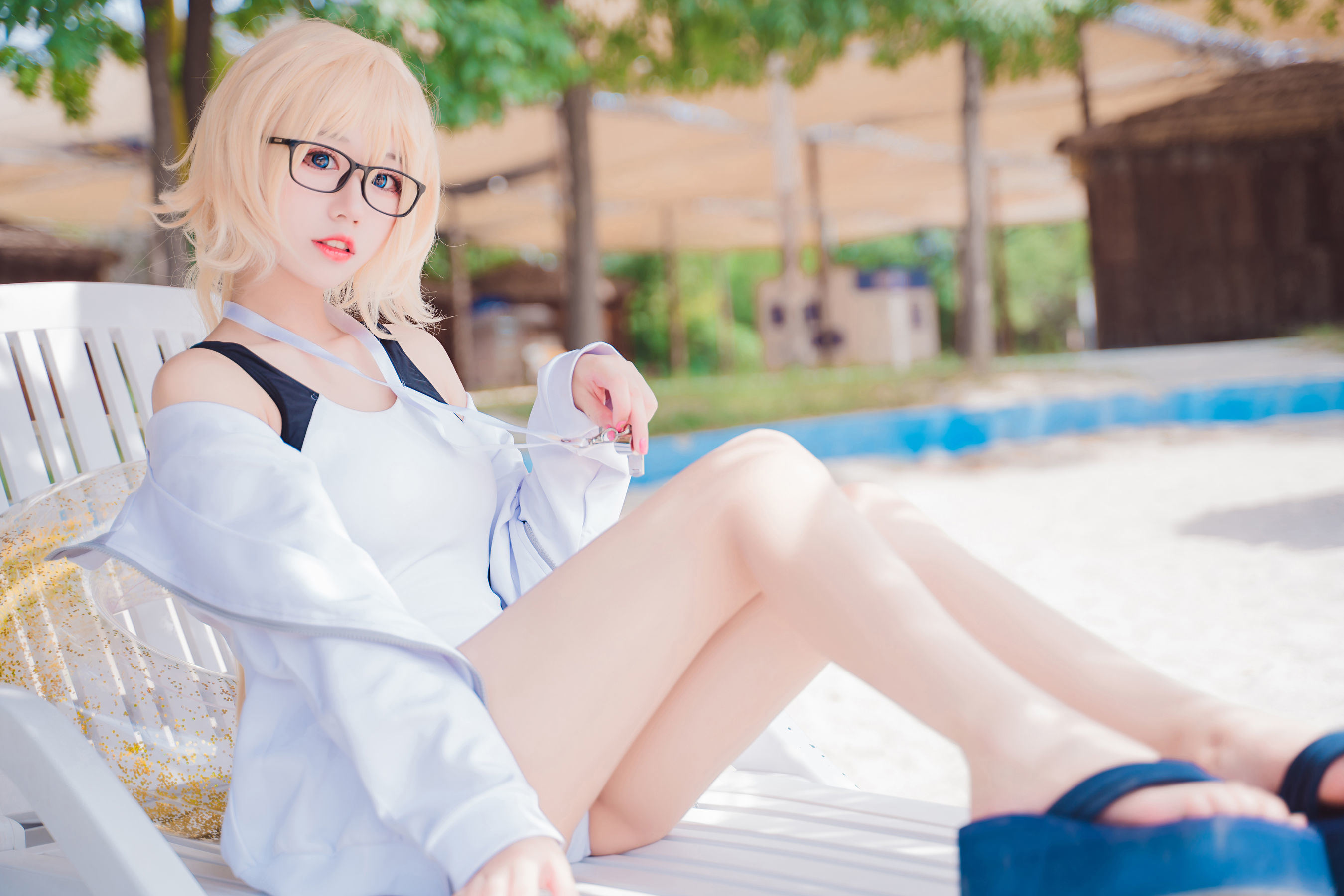 COS Phúc lợi] MaoJun - Jeanne d'Arc Trang phục bơi thi đấu
