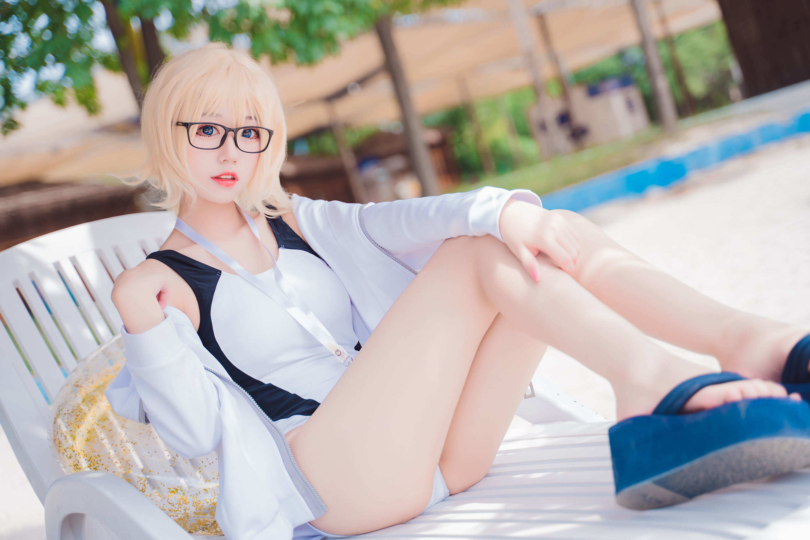 COS Phúc lợi] MaoJun - Jeanne d'Arc Trang phục bơi thi đấu