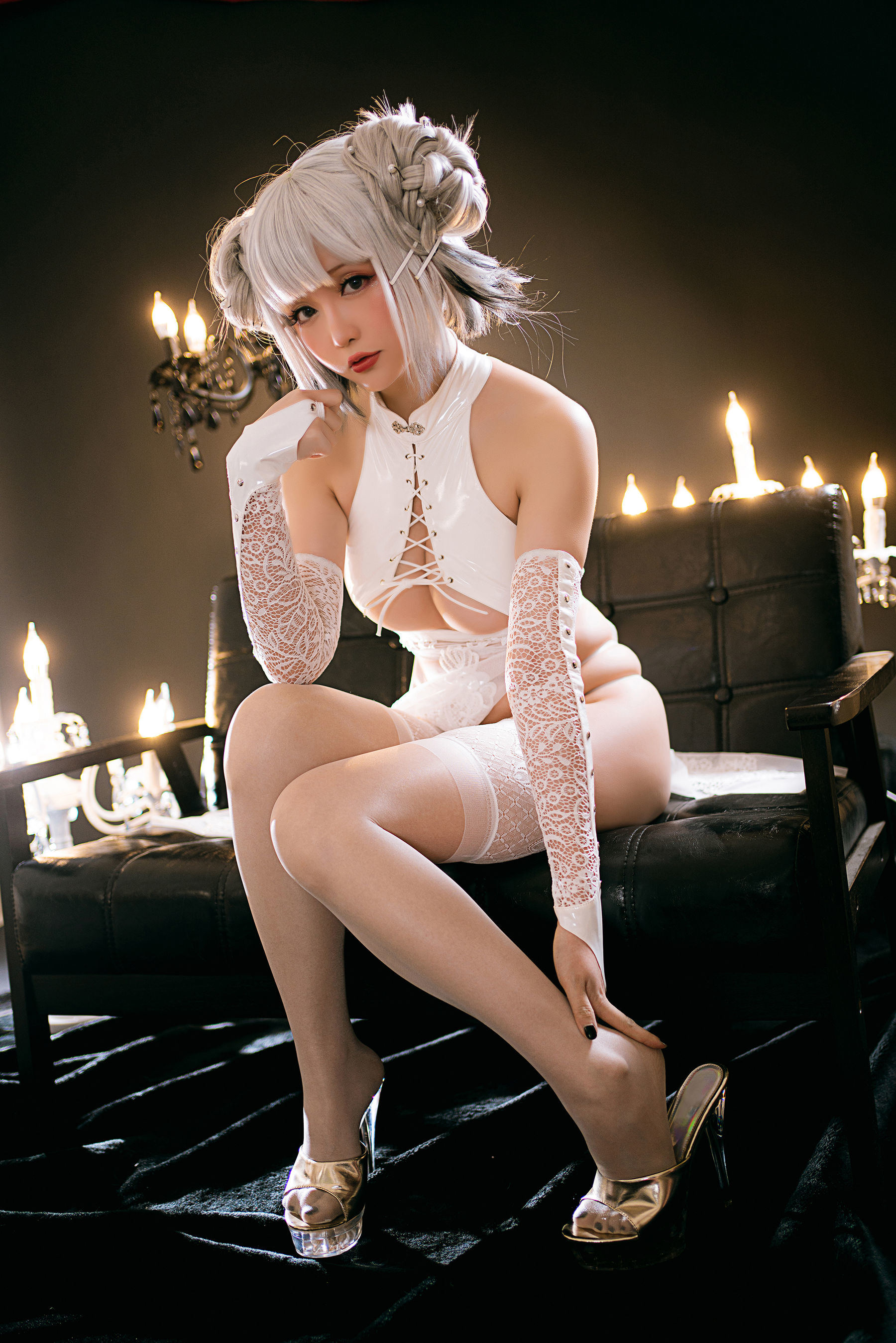 コスプレ福利] Coserお嬢さん星之ちち - 白狗こう 旗袍
