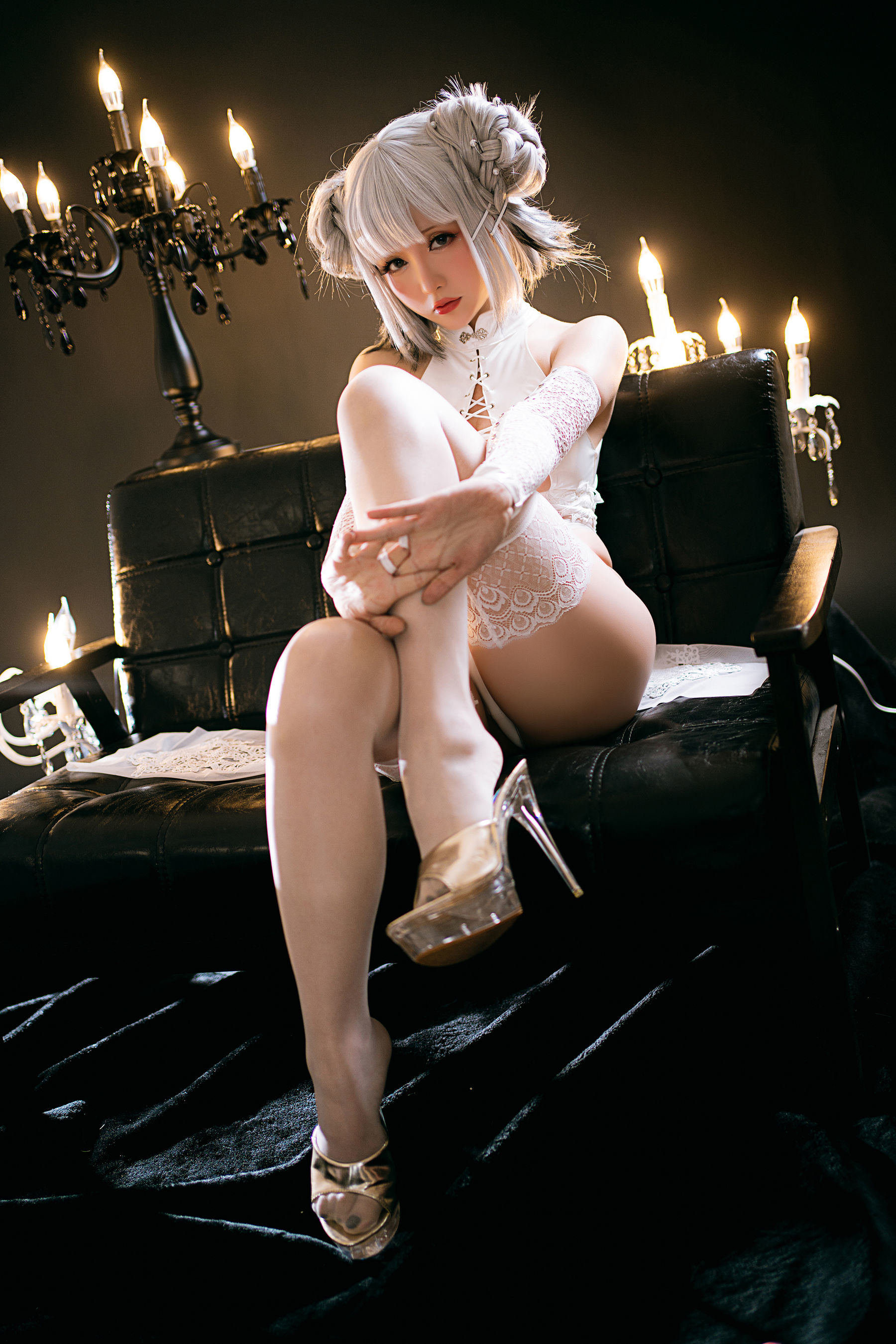 コスプレ福利] Coserお嬢さん星之ちち - 白狗こう 旗袍