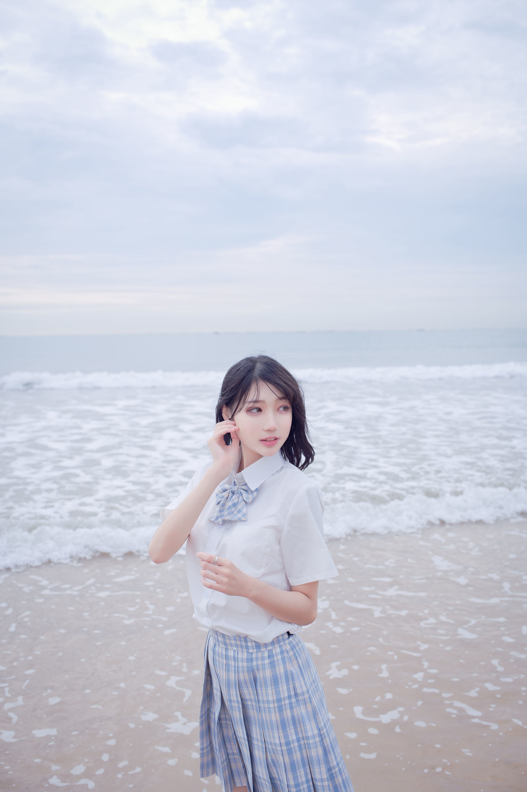 COS福利] 周叽是可愛兔兔 - 海邊JK