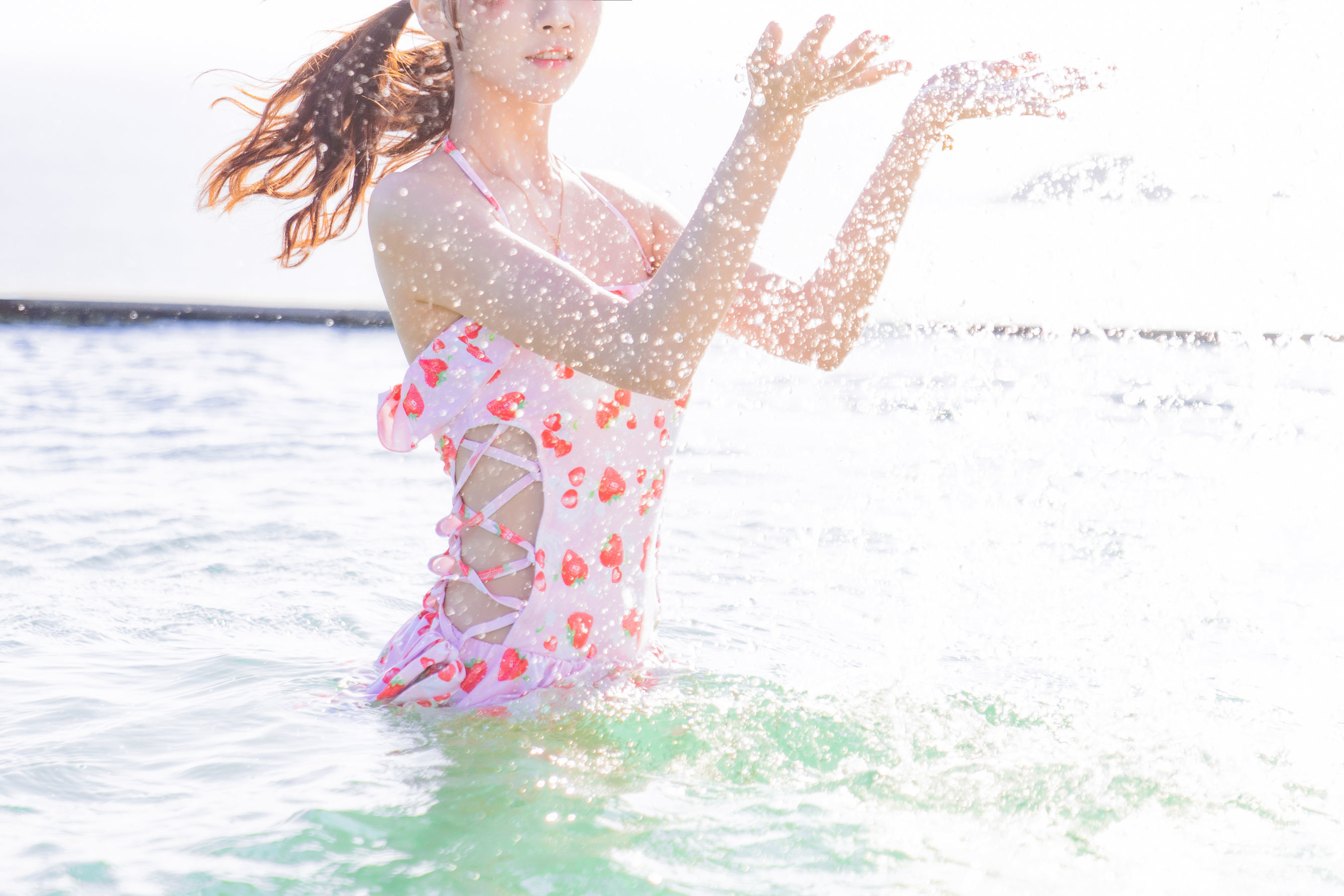 Cosplay Welfare] Sakura Tao Meow - Sweet Sweet's Strawberry Swimsuit