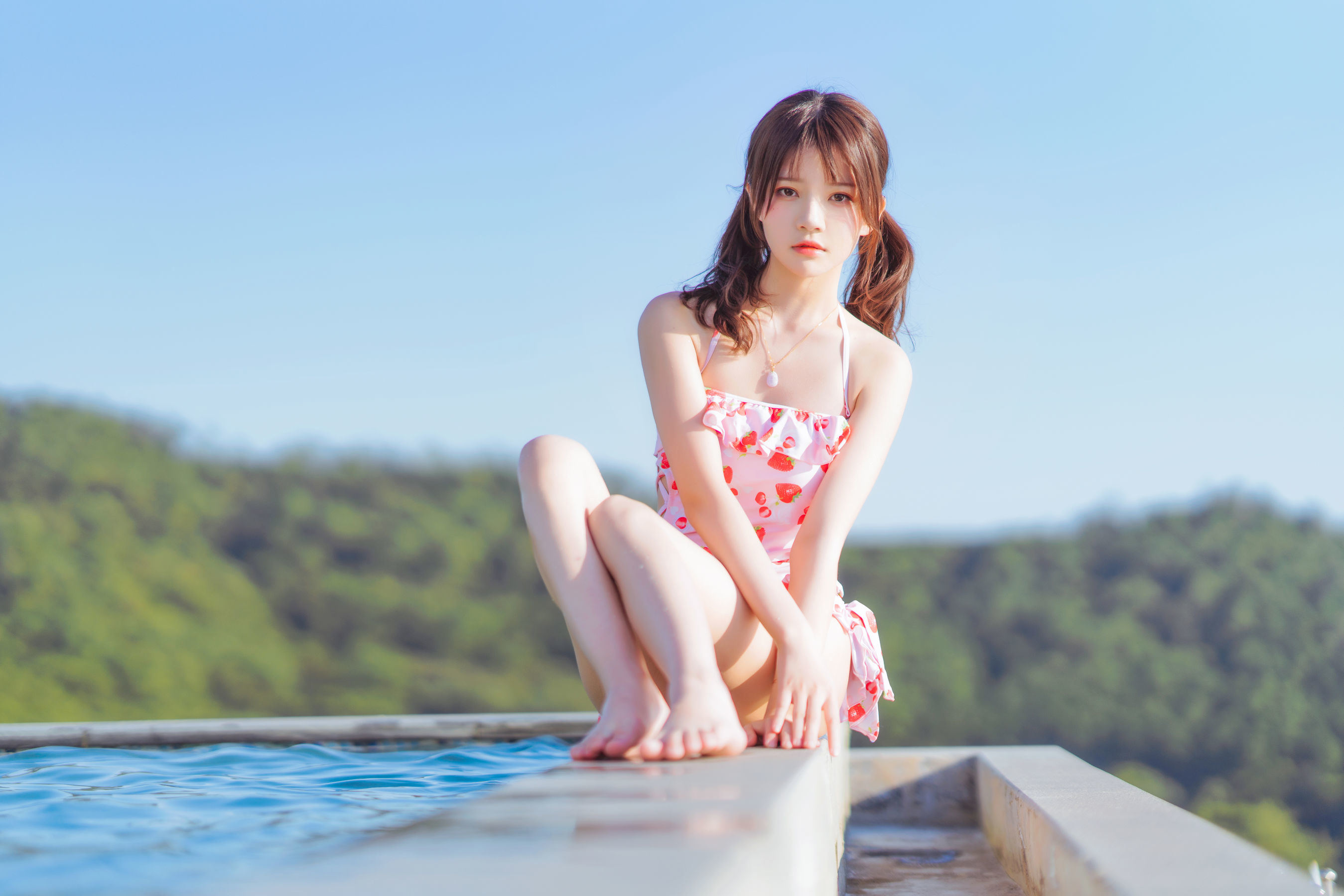 Cosplay Welfare] Sakura Tao Meow - Sweet Sweet's Strawberry Swimsuit