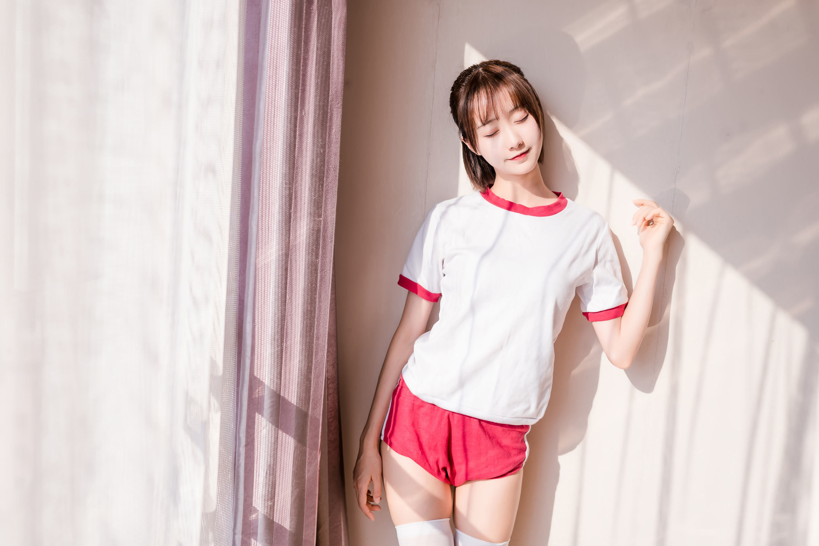 COS Phúc Lợi] Chị Cả Hệ Moe Mộc Miên Miên OwO - Đồ Bơi Trường Học + Trang Phục Thể Dục + Trang Phục Nữ Tỳ