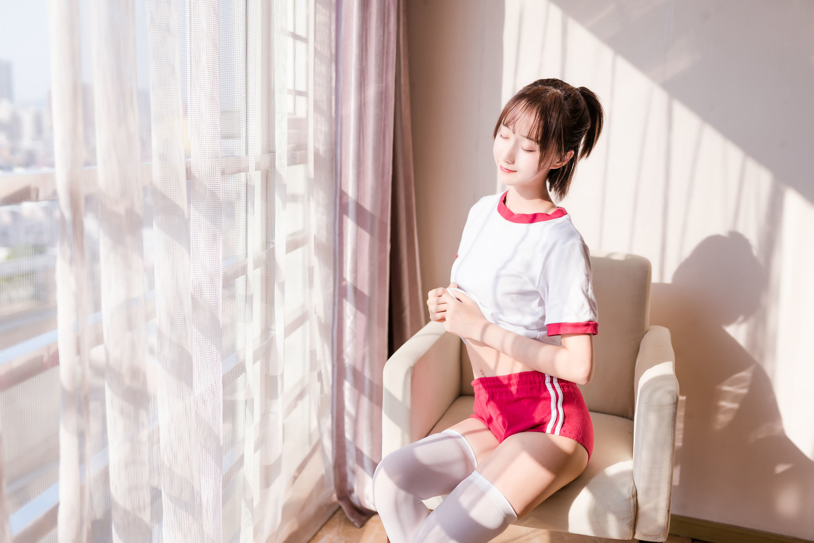 COS Phúc Lợi] Chị Cả Hệ Moe Mộc Miên Miên OwO - Đồ Bơi Trường Học + Trang Phục Thể Dục + Trang Phục Nữ Tỳ