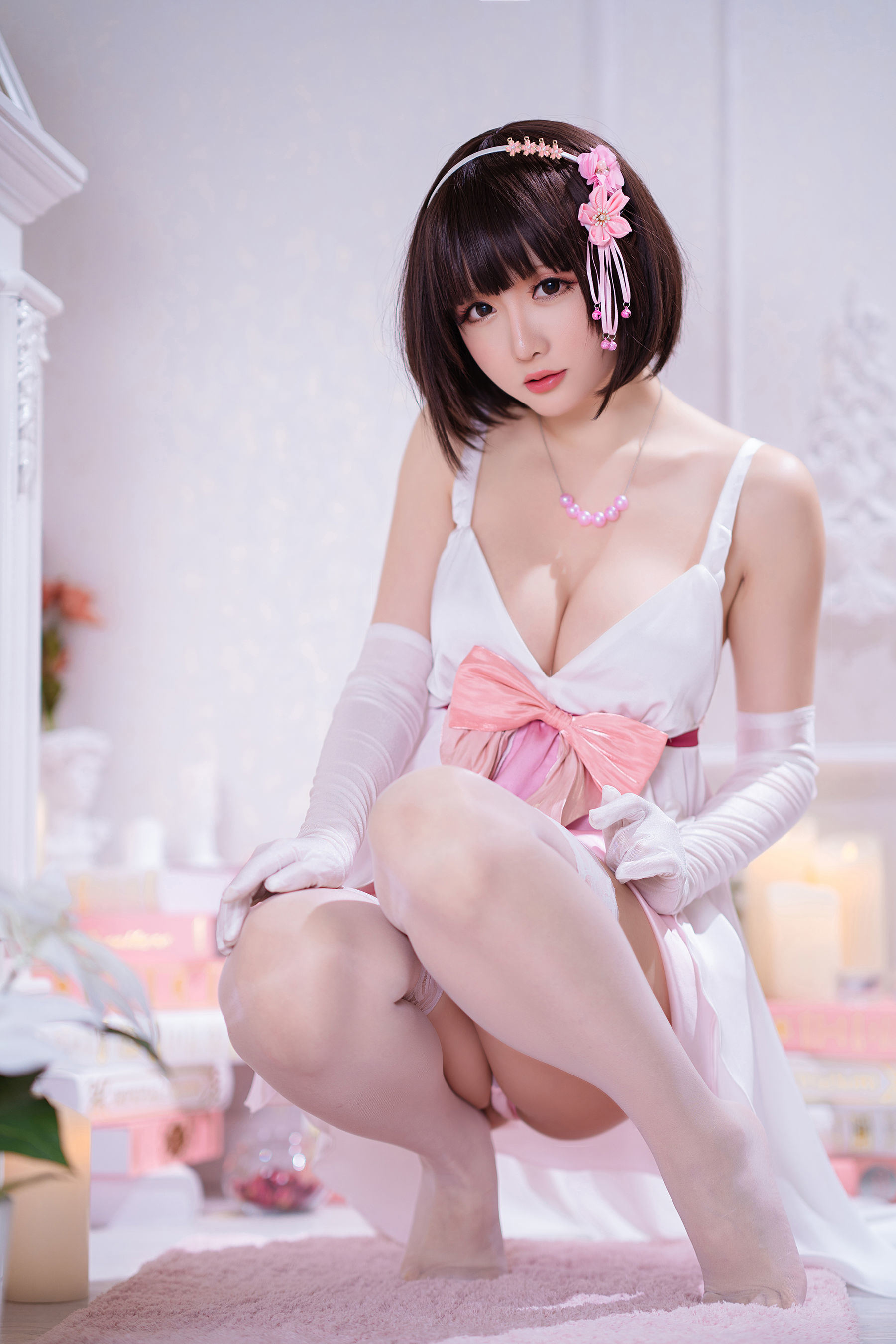 COS Welfare] Coser Xiaojie Xing zhi Chi Chi - Kato Megumi Special Formal Dress