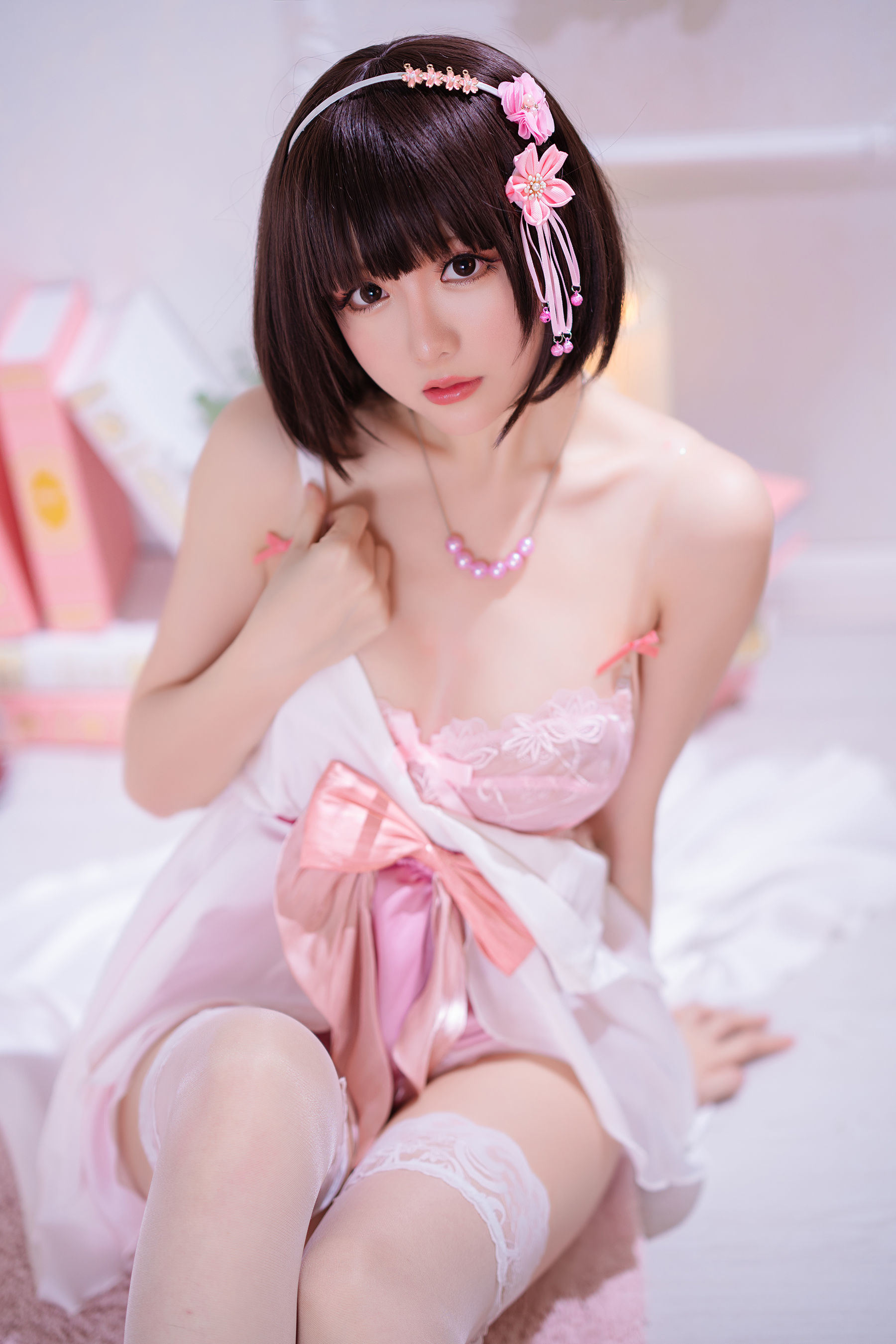 COS Welfare] Coser Xiaojie Xing zhi Chi Chi - Kato Megumi Special Formal Dress