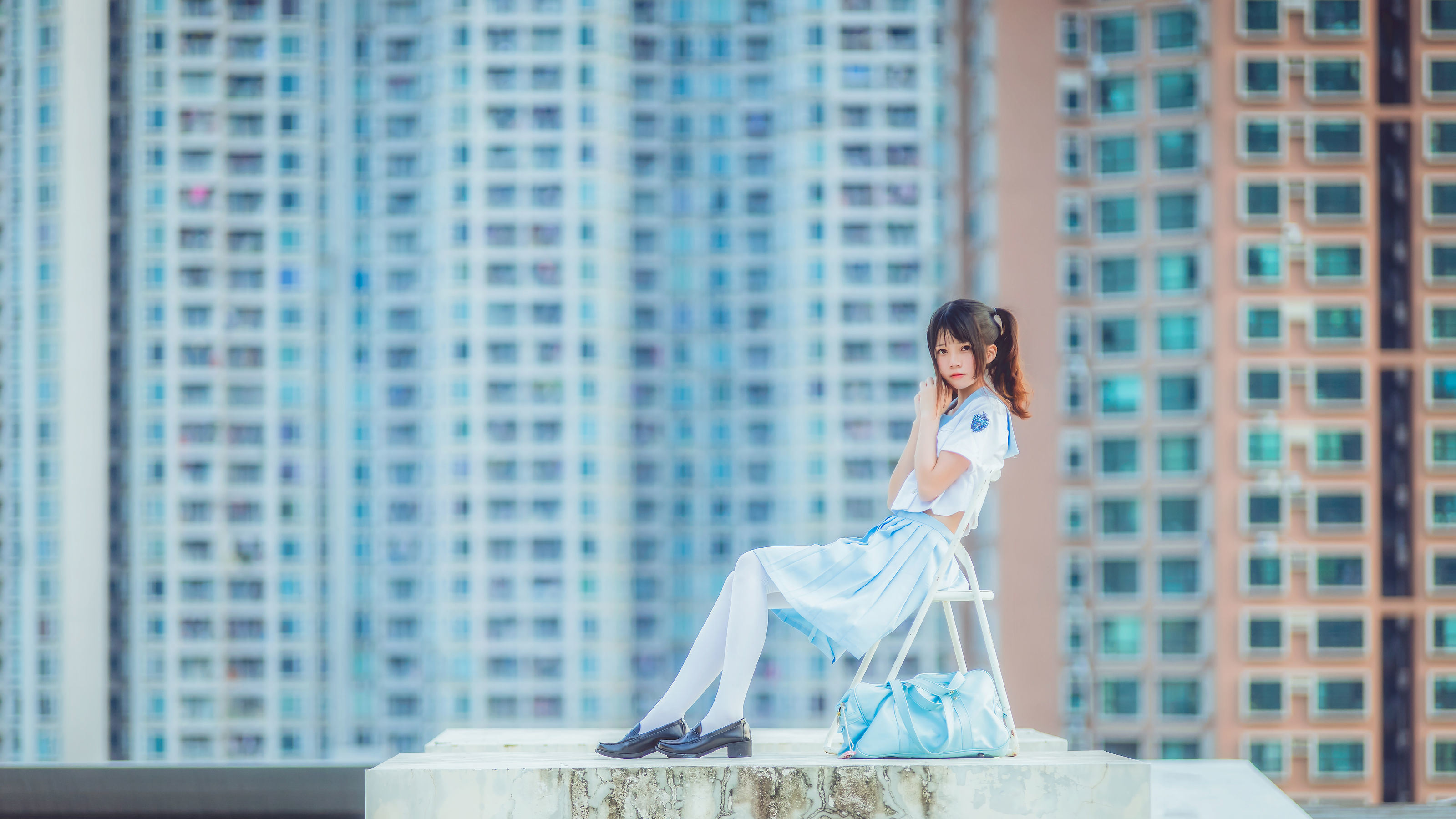 [COS福利] 桜桃喵 - 少女之微风轻轻起