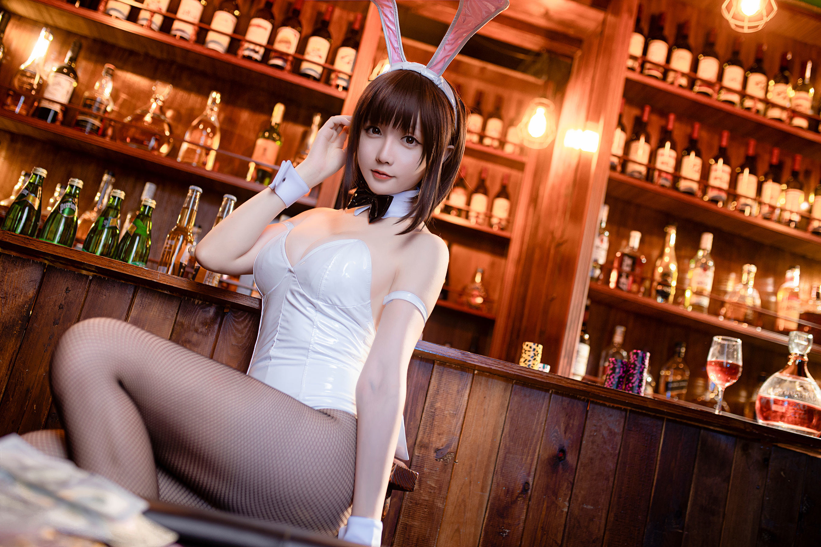 COS Phúc lợi] Coser Cô gái Tinh Chi Chi - Kato Megumi Cô gái thỏ
