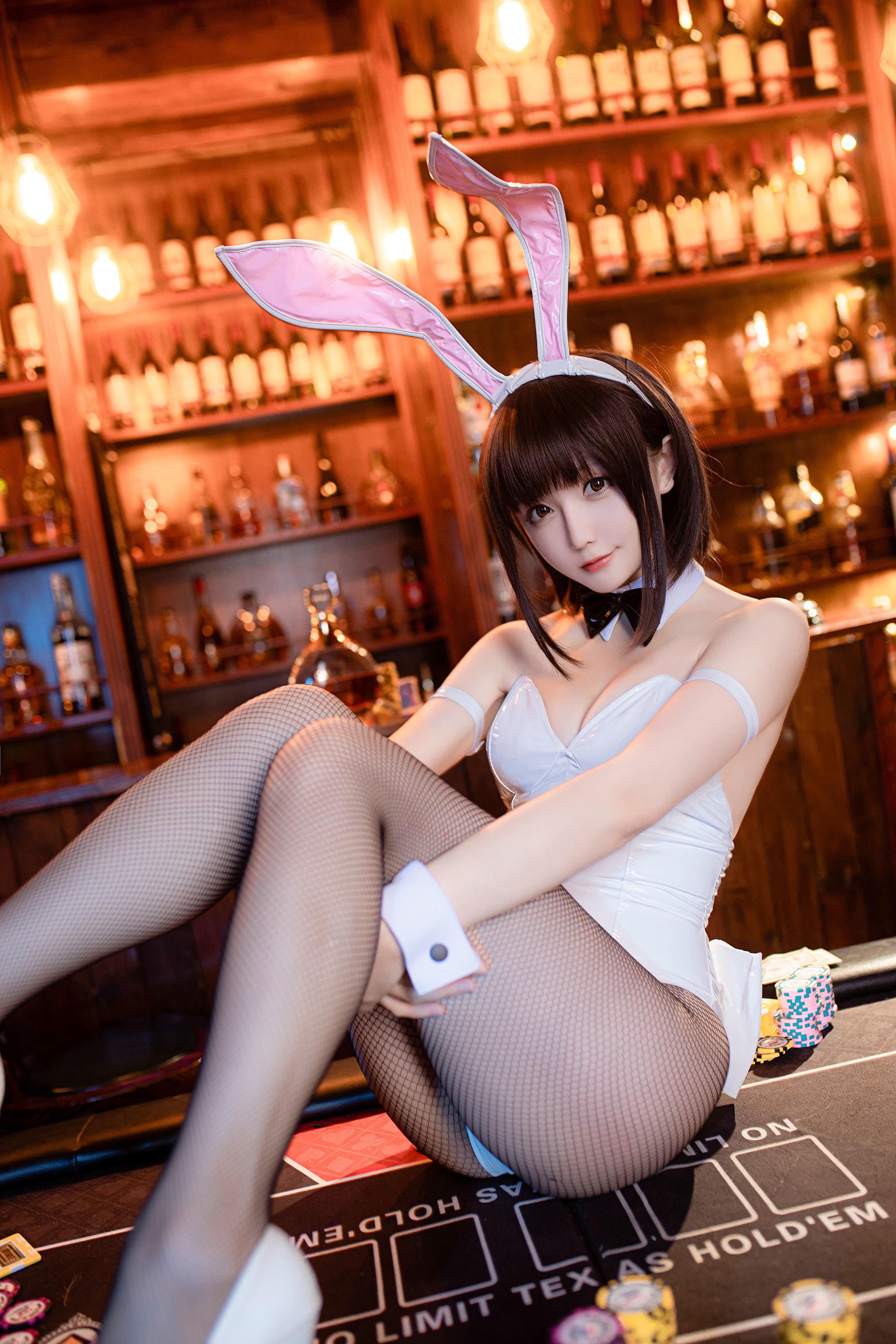 COS Phúc lợi] Coser Cô gái Tinh Chi Chi - Kato Megumi Cô gái thỏ