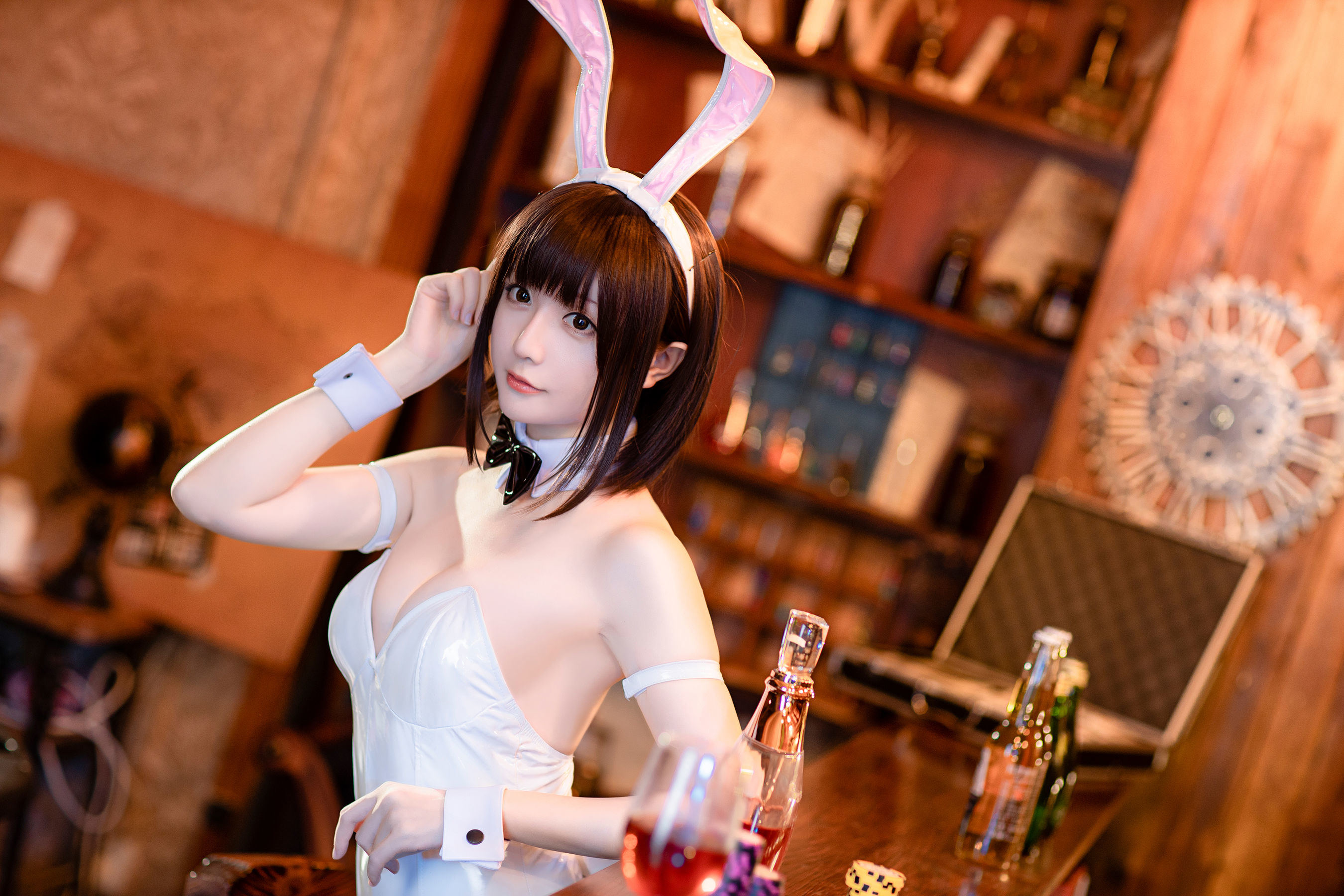 COS Phúc lợi] Coser Cô gái Tinh Chi Chi - Kato Megumi Cô gái thỏ
