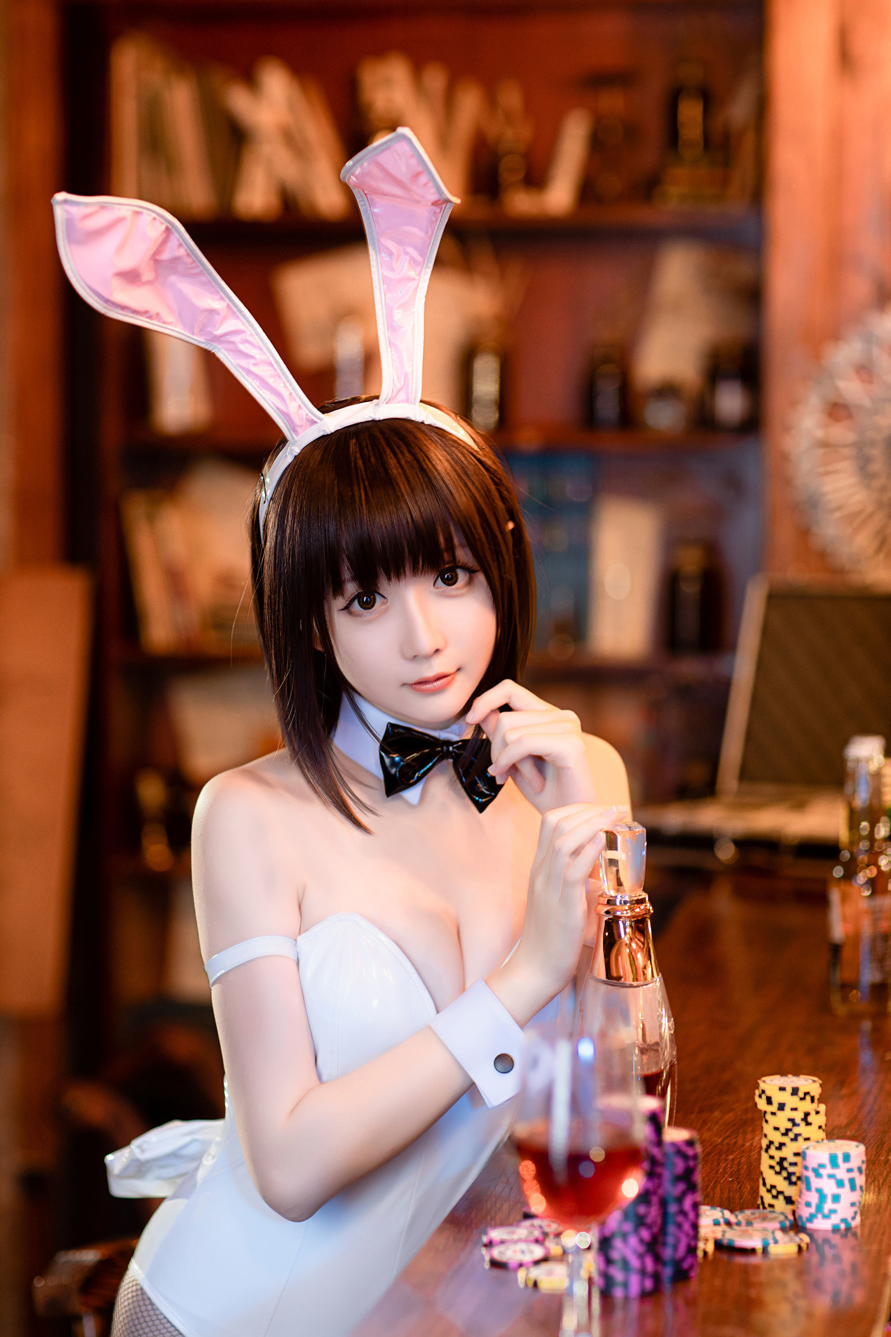 COS Phúc lợi] Coser Cô gái Tinh Chi Chi - Kato Megumi Cô gái thỏ