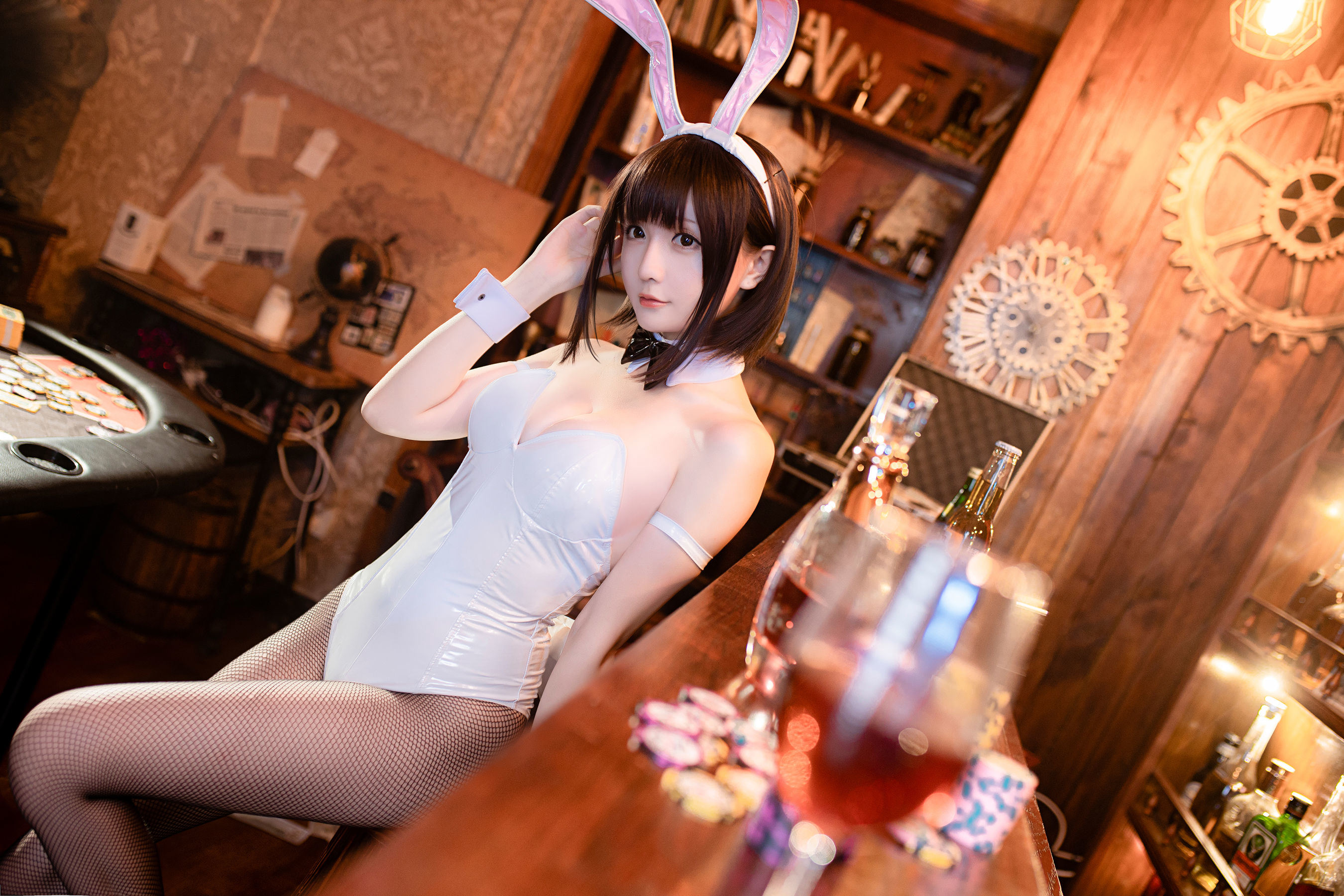 COS Phúc lợi] Coser Cô gái Tinh Chi Chi - Kato Megumi Cô gái thỏ