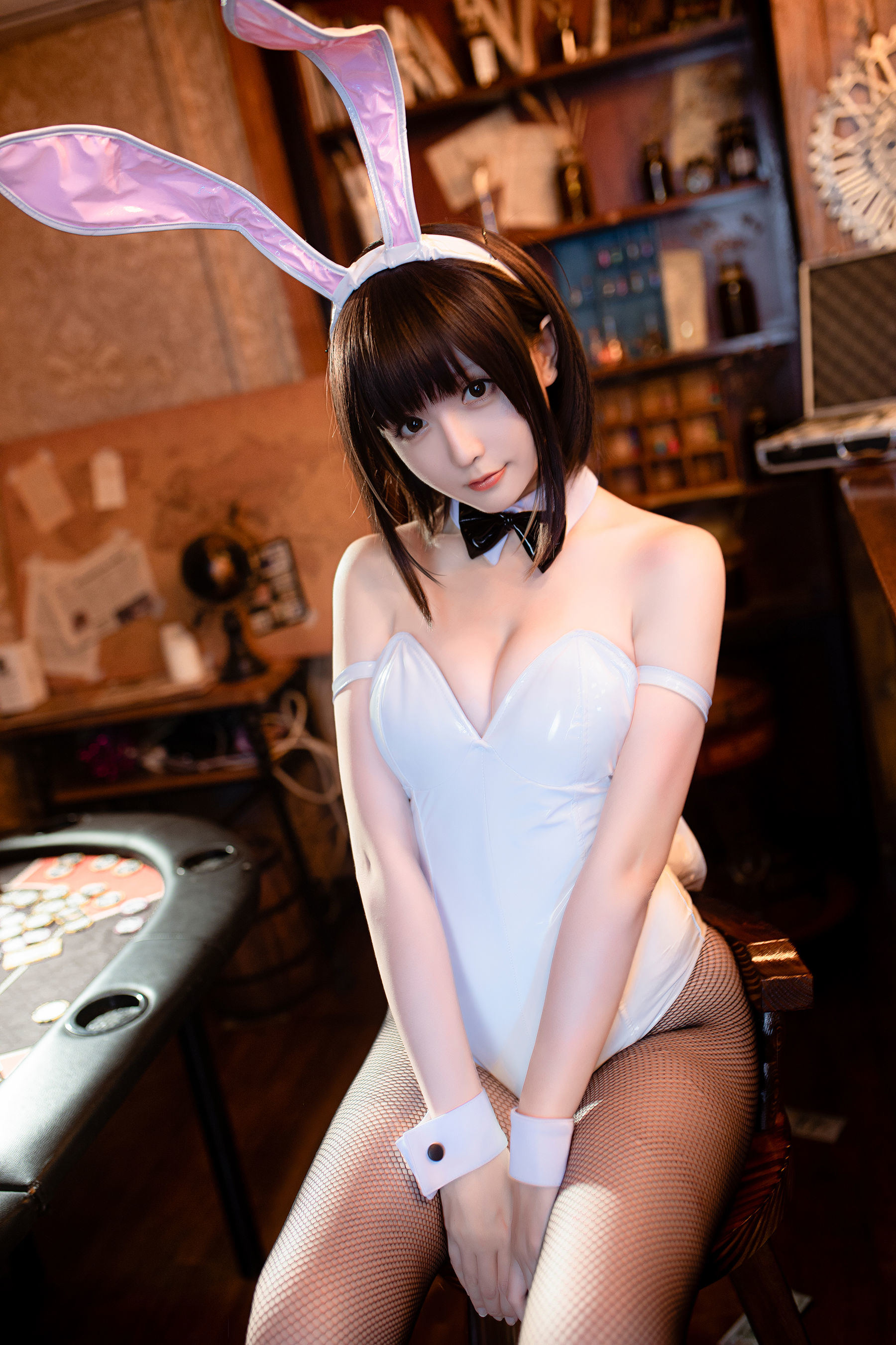 COS Phúc lợi] Coser Cô gái Tinh Chi Chi - Kato Megumi Cô gái thỏ