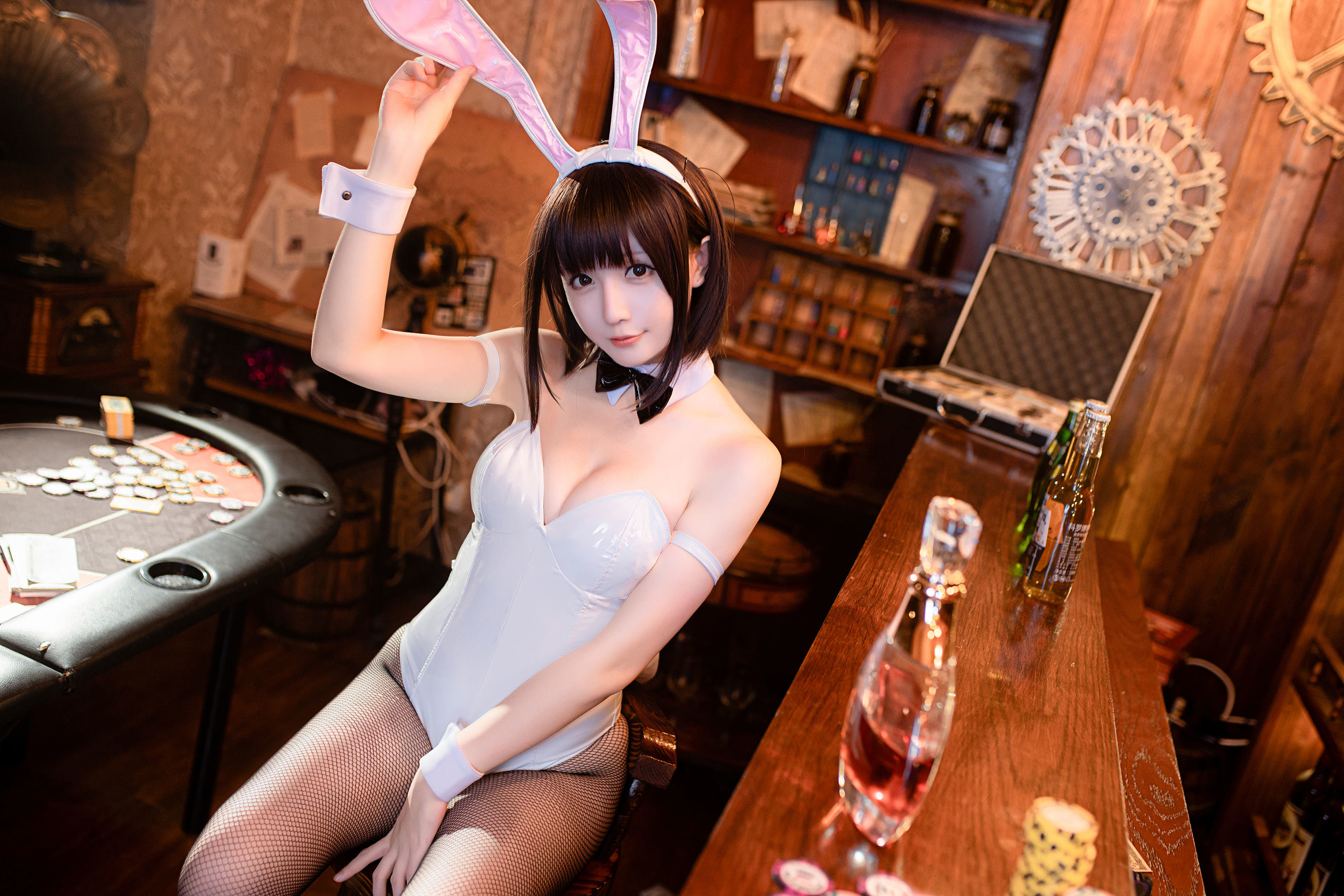 COS Phúc lợi] Coser Cô gái Tinh Chi Chi - Kato Megumi Cô gái thỏ