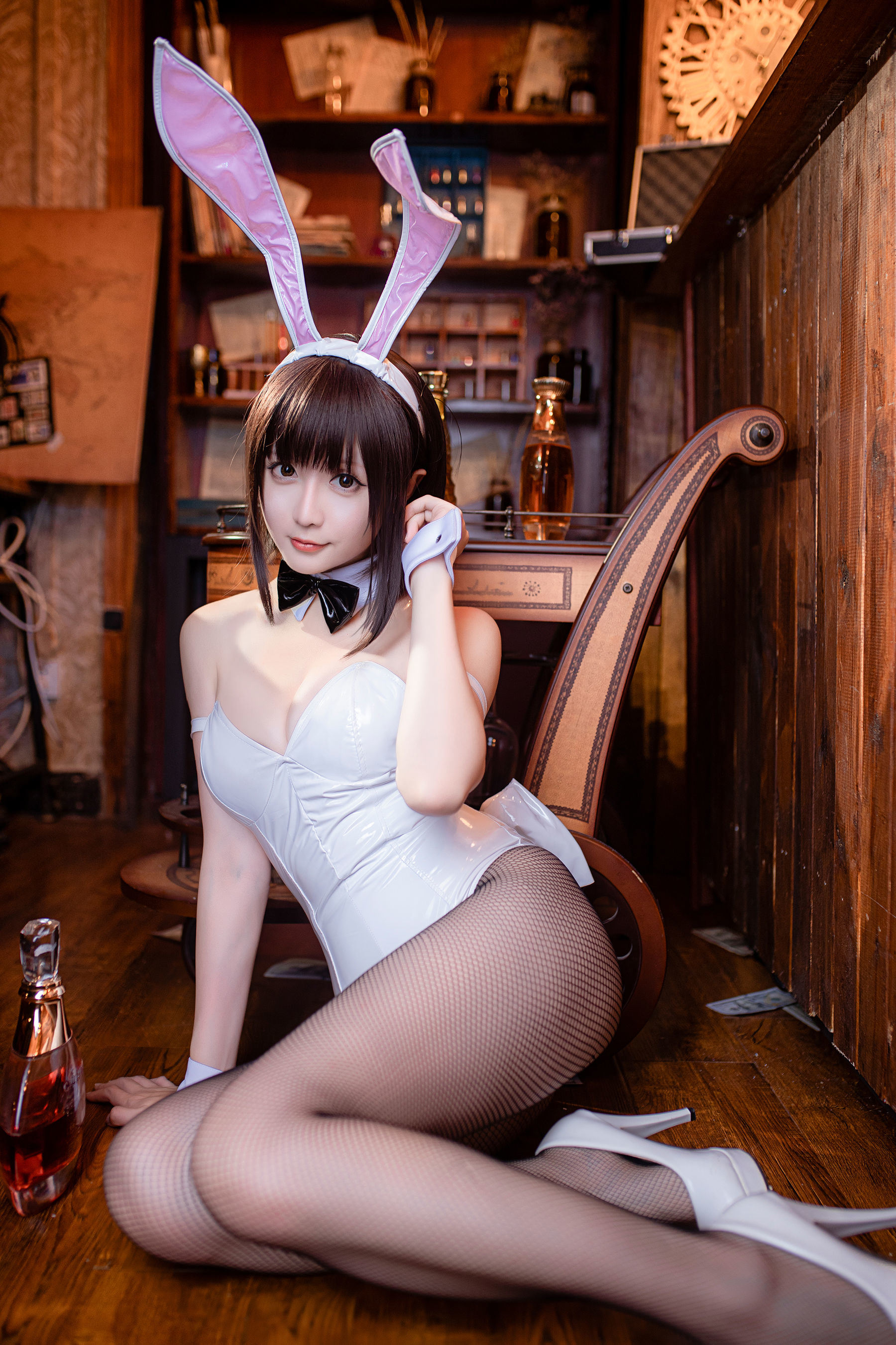 COS Phúc lợi] Coser Cô gái Tinh Chi Chi - Kato Megumi Cô gái thỏ