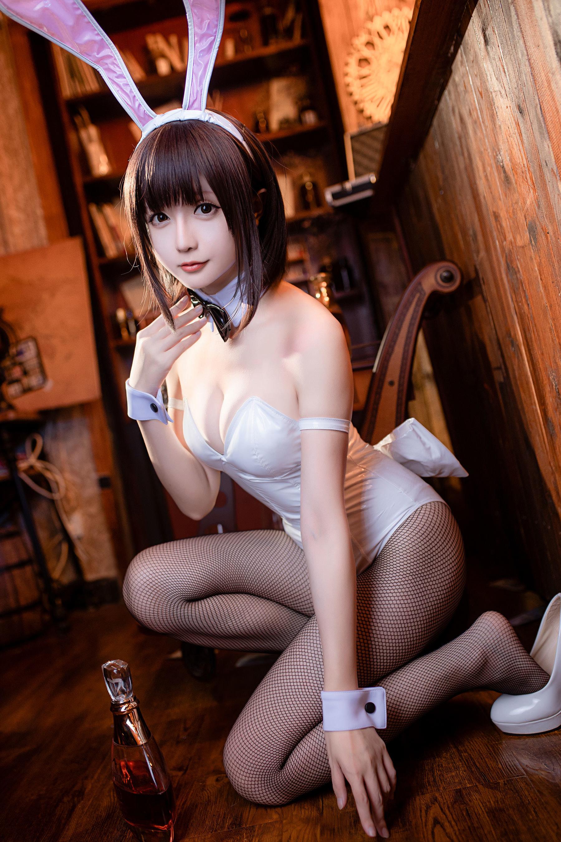 COS Phúc lợi] Coser Cô gái Tinh Chi Chi - Kato Megumi Cô gái thỏ