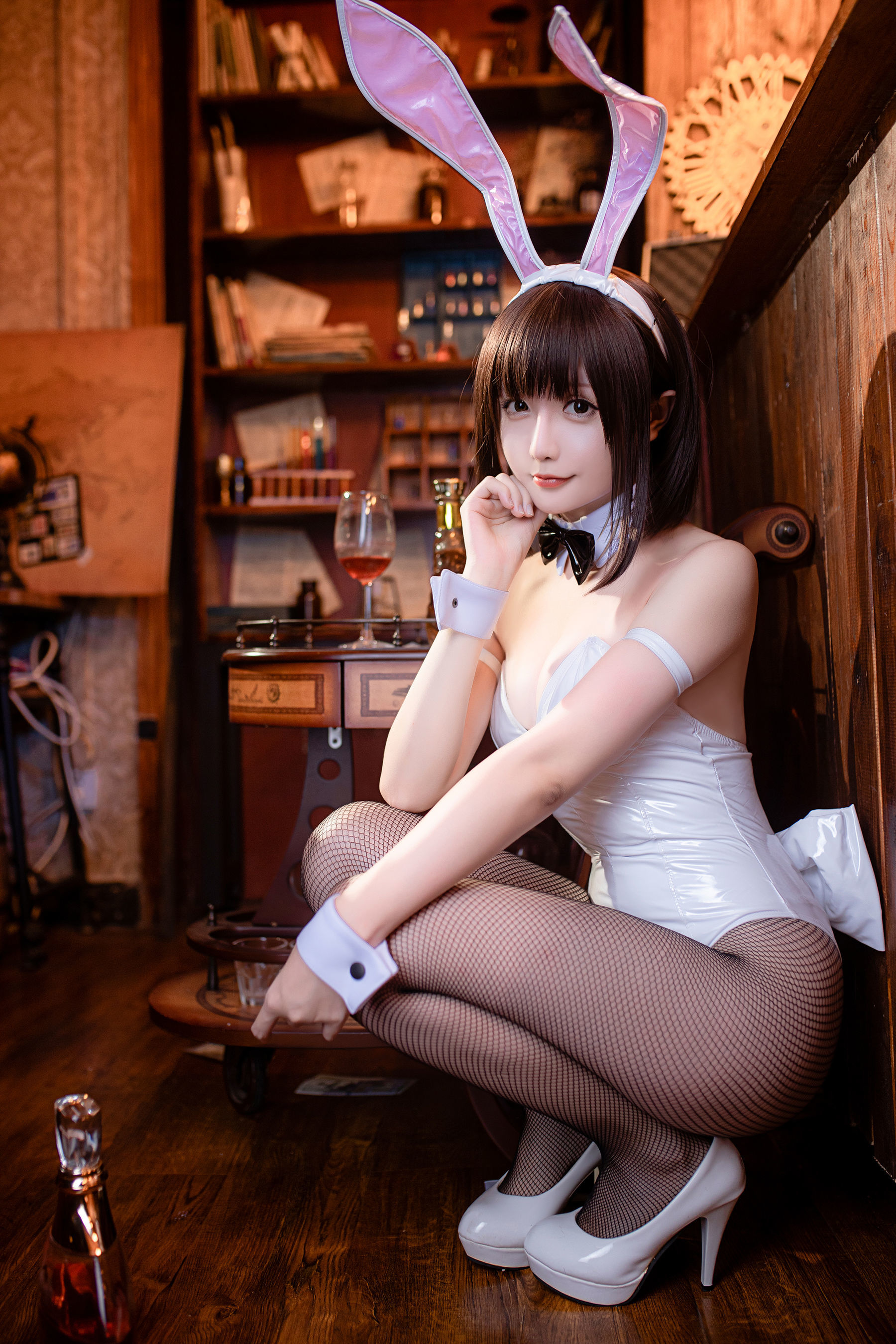 COS Phúc lợi] Coser Cô gái Tinh Chi Chi - Kato Megumi Cô gái thỏ