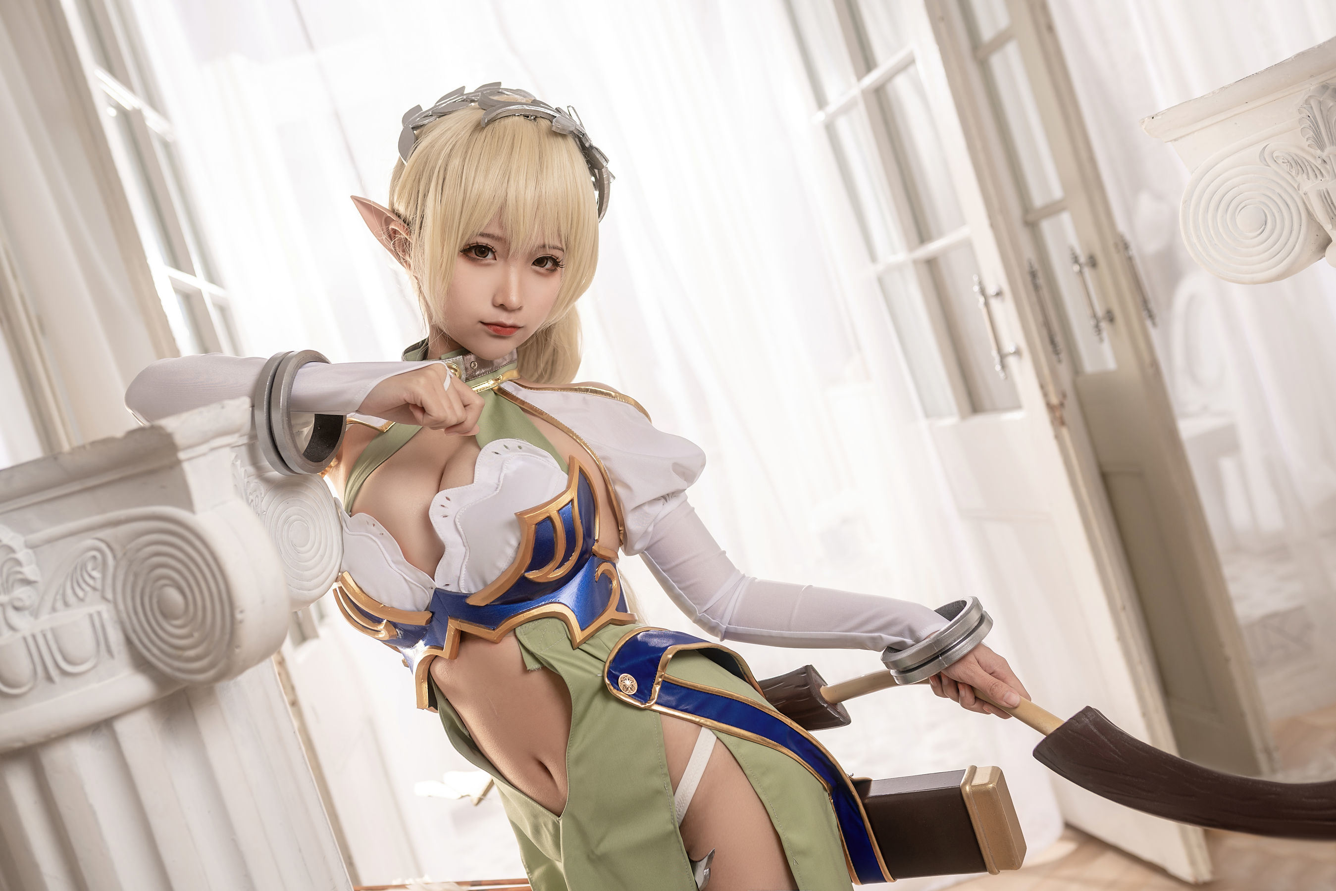 COS Welfare] Anime Blogger Chun Mo Mo - Elf Village First Villager