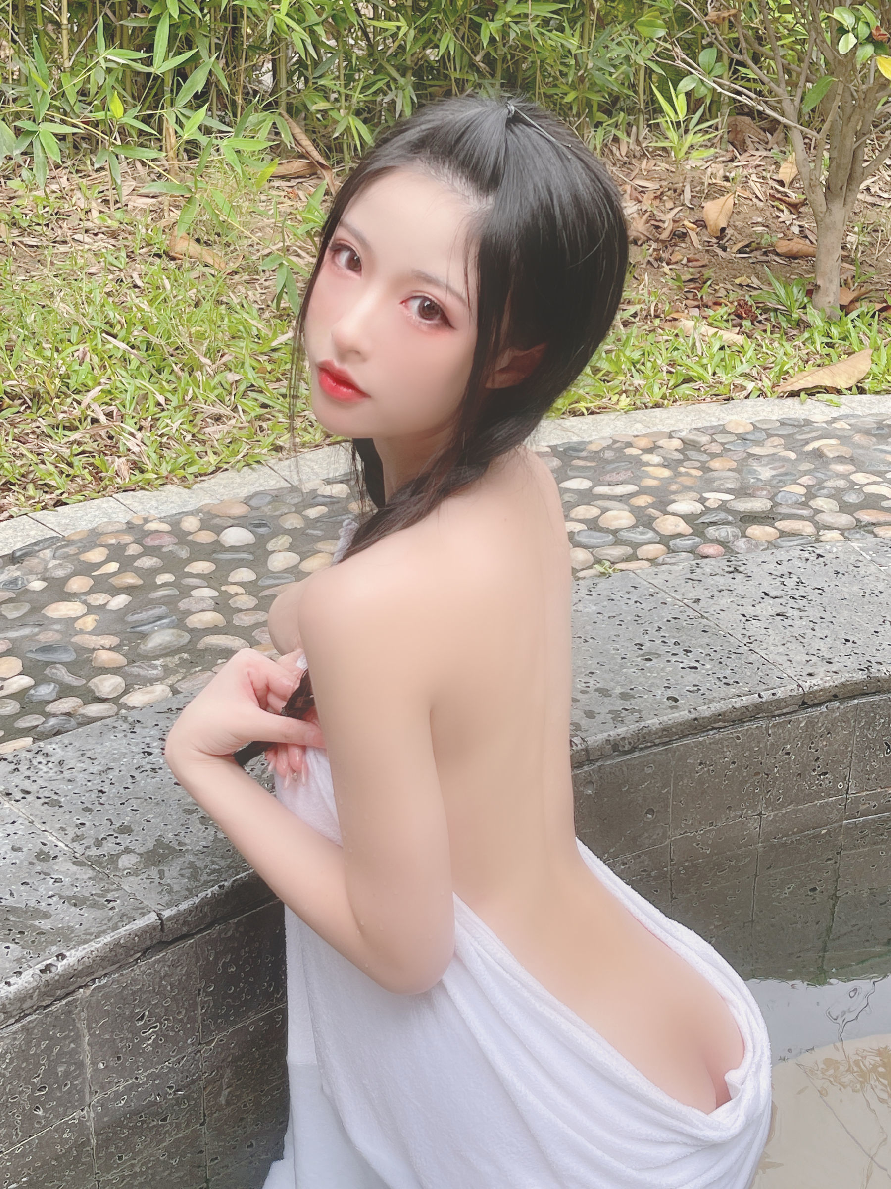COS福利] 尤物清水由乃 - 溫泉浴巾