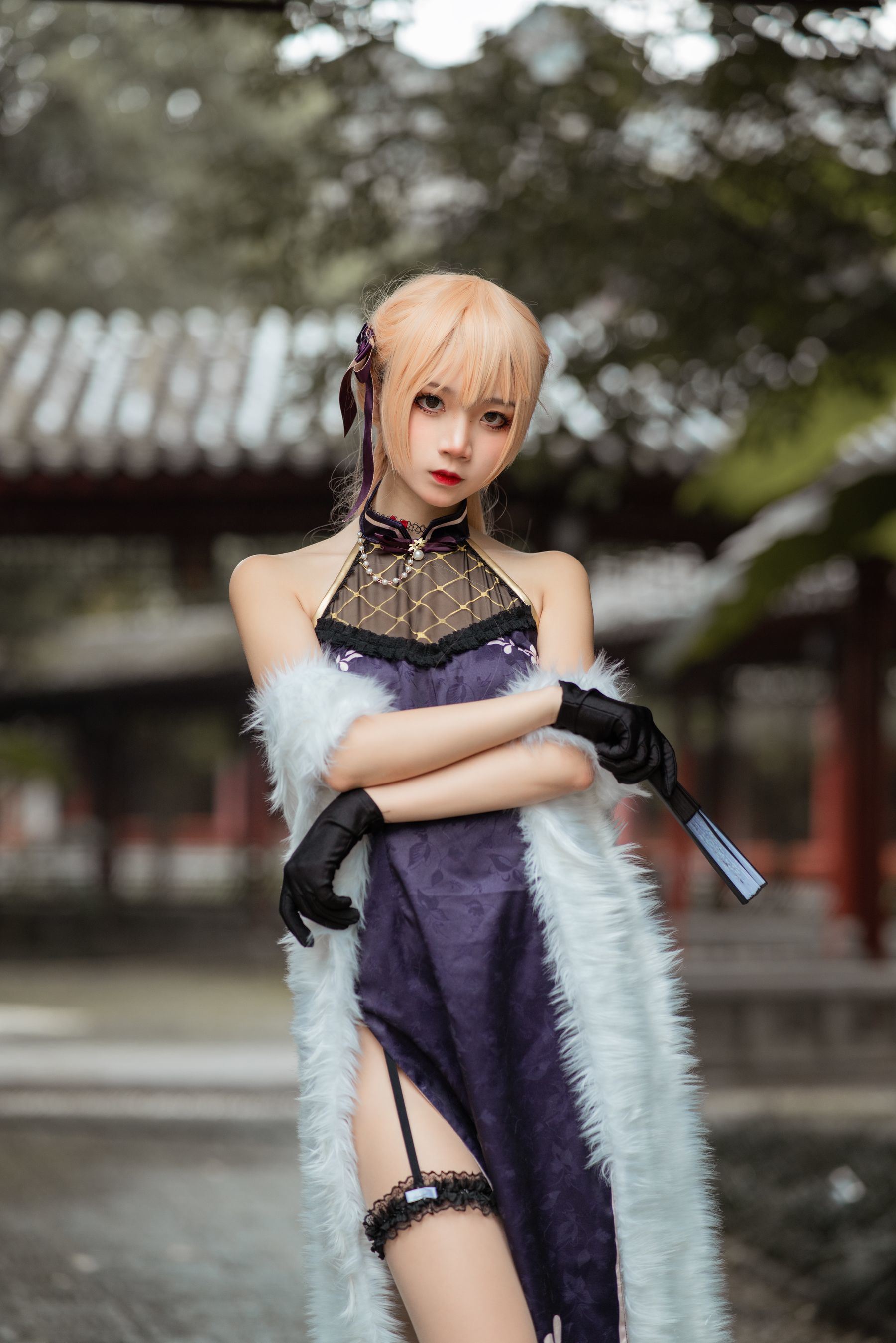 [COS福利] 清纯少女五更百鬼 - OTS-14旗袍