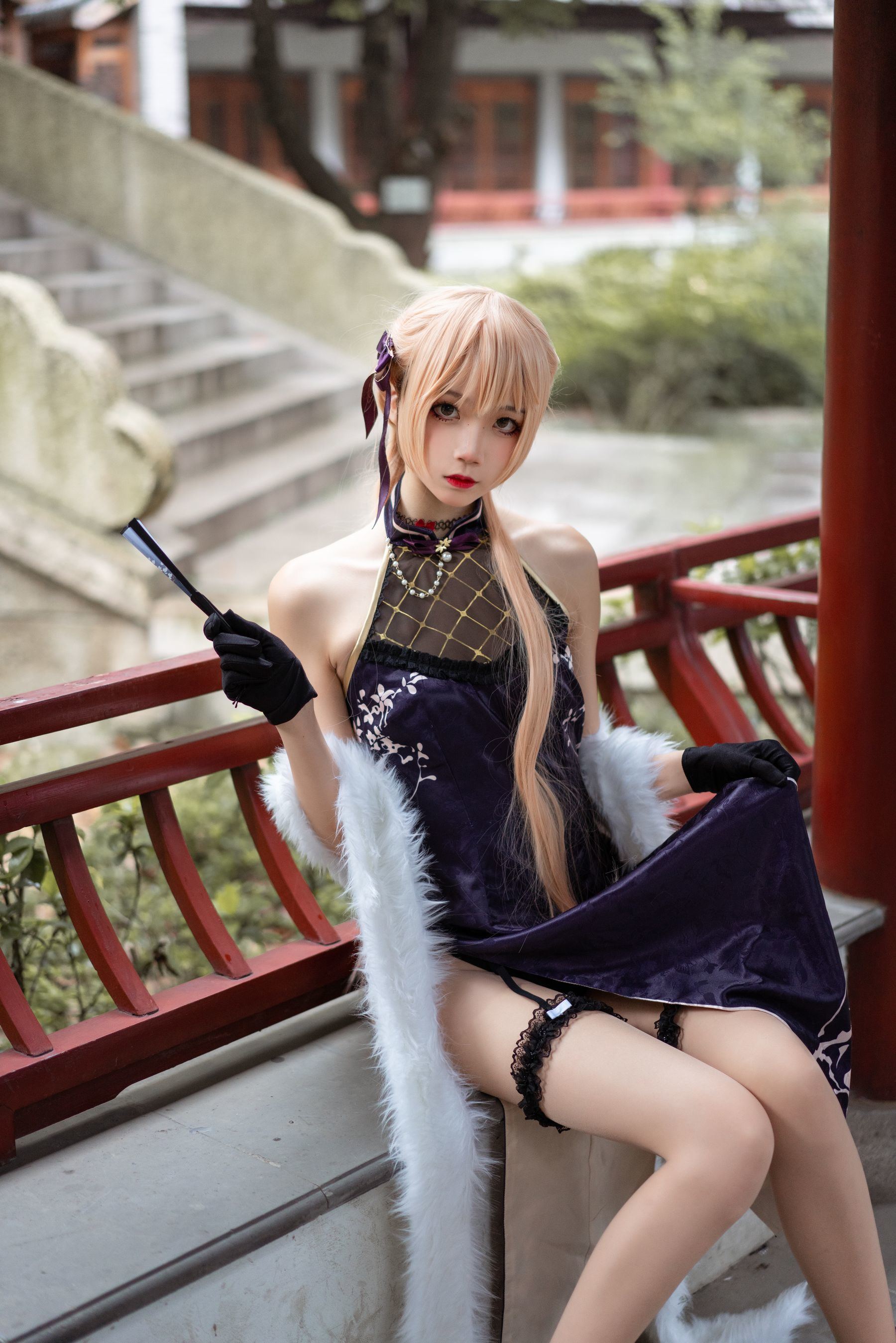 [COS福利] 清纯少女五更百鬼 - OTS-14旗袍