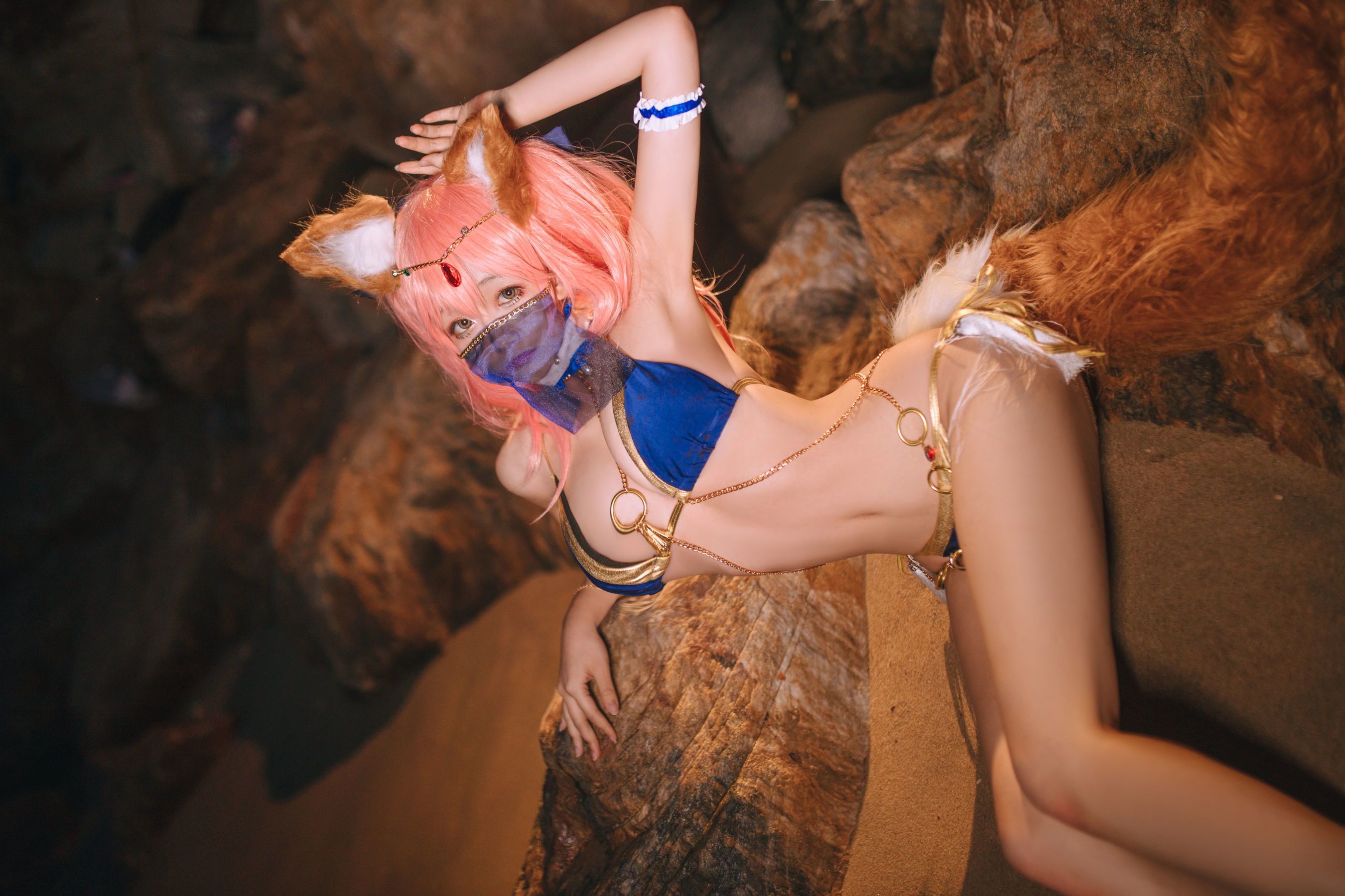COS Welfare] Cosplay Ri Nai Jiao - Tamamo-no-Mae Arab Dancer