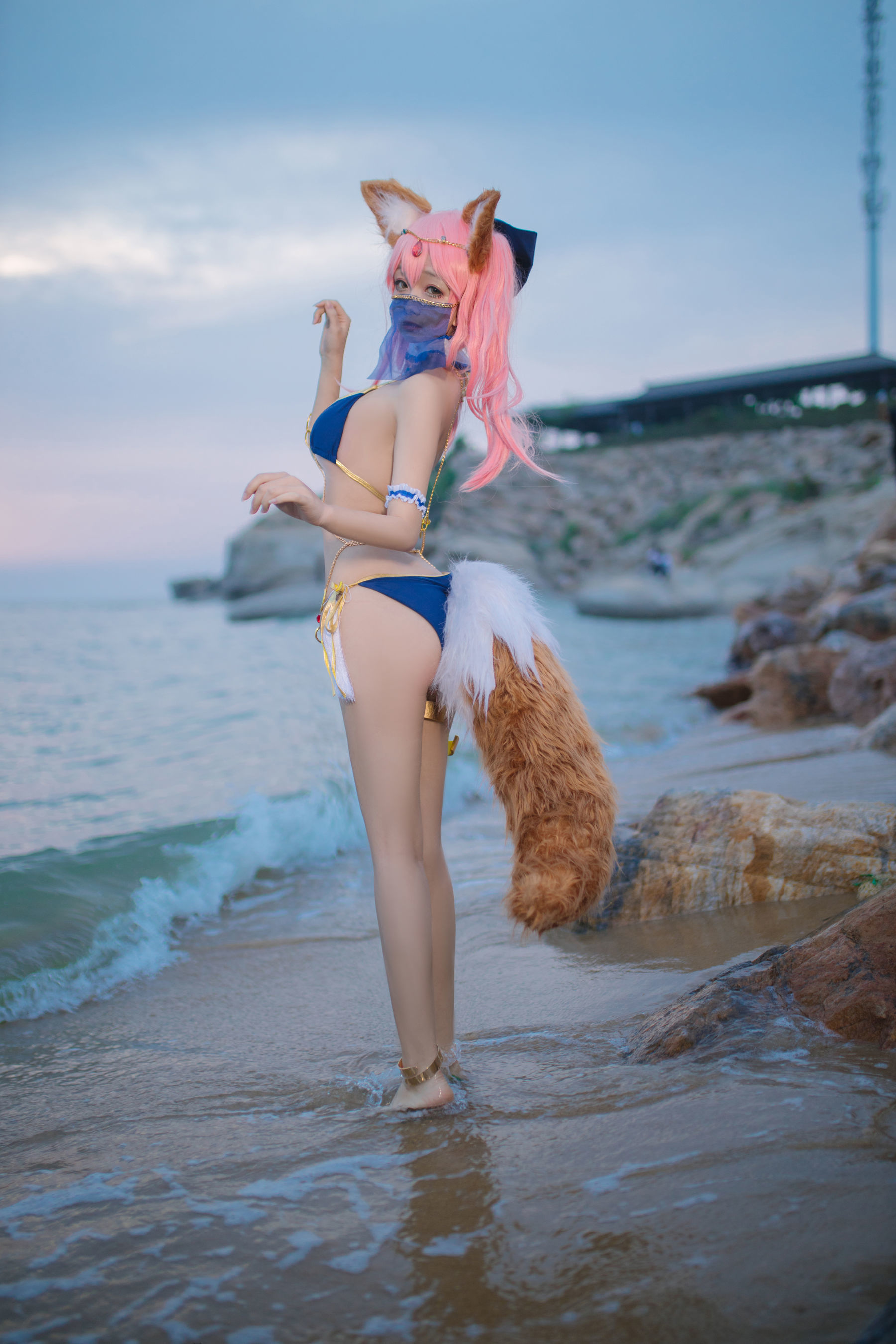 COS Welfare] Cosplay Ri Nai Jiao - Tamamo-no-Mae Arab Dancer