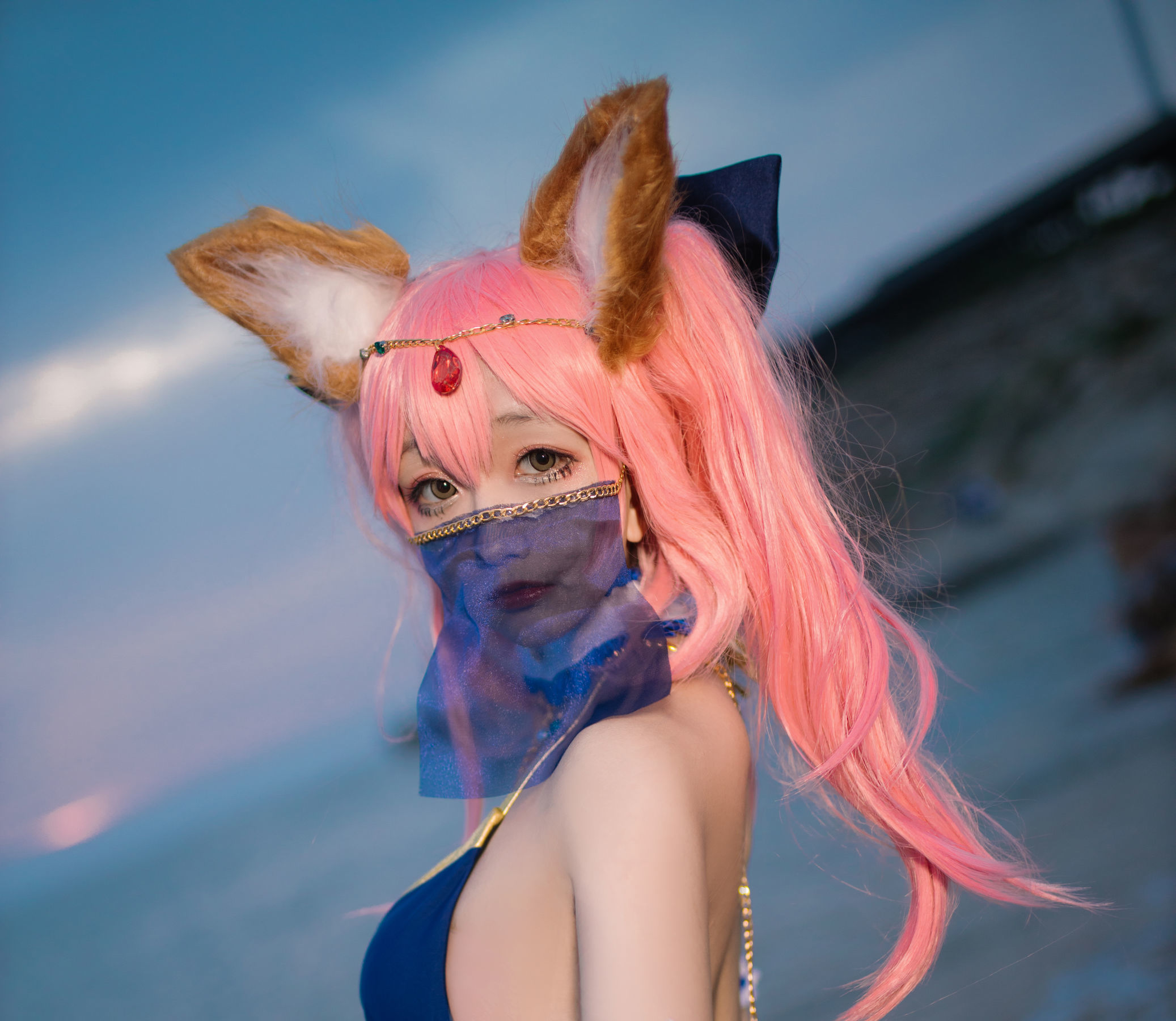 COS Welfare] Cosplay Ri Nai Jiao - Tamamo-no-Mae Arab Dancer
