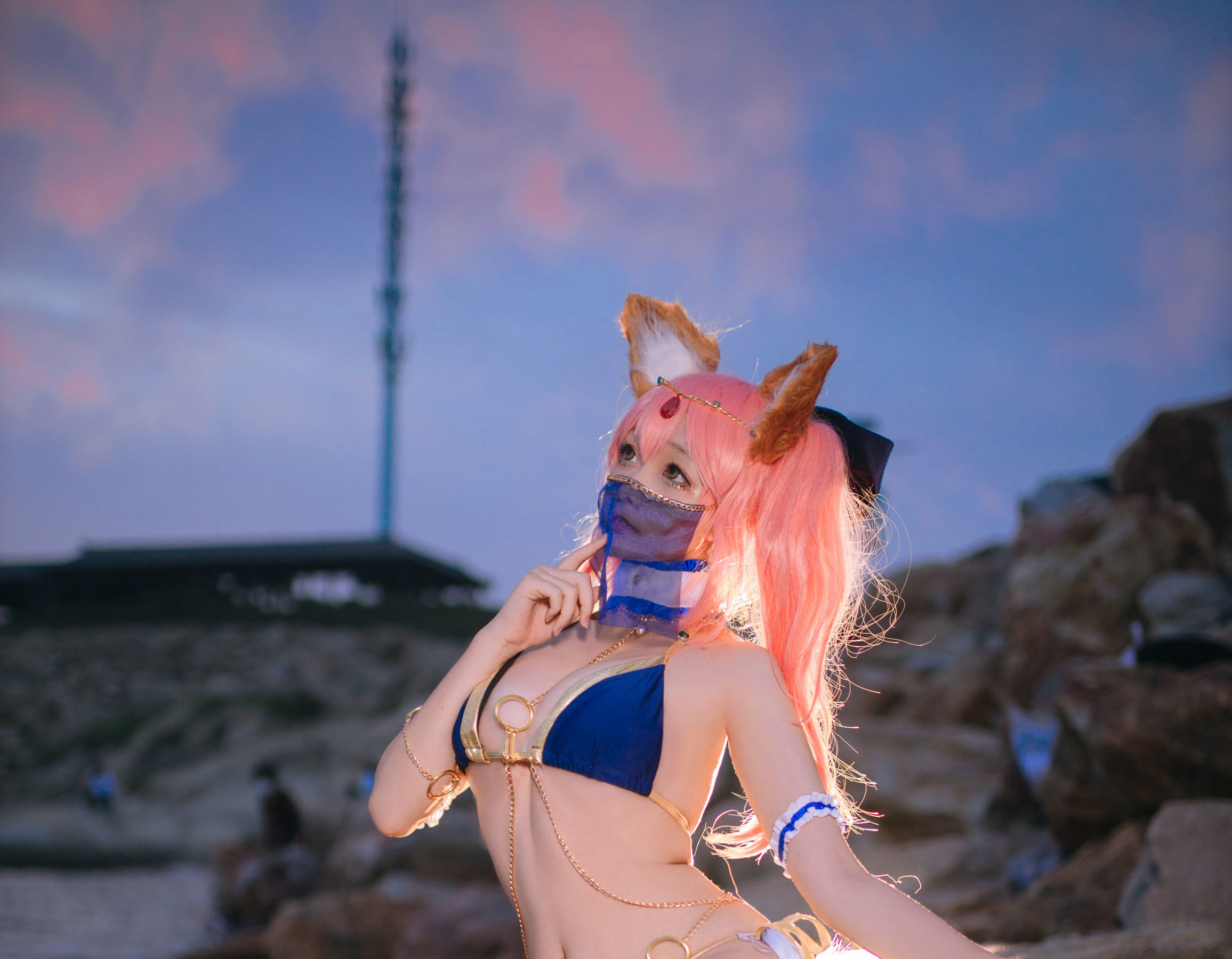 COS福利] Cosplay日奈娇 - 玉藻前 阿拉伯舞娘
