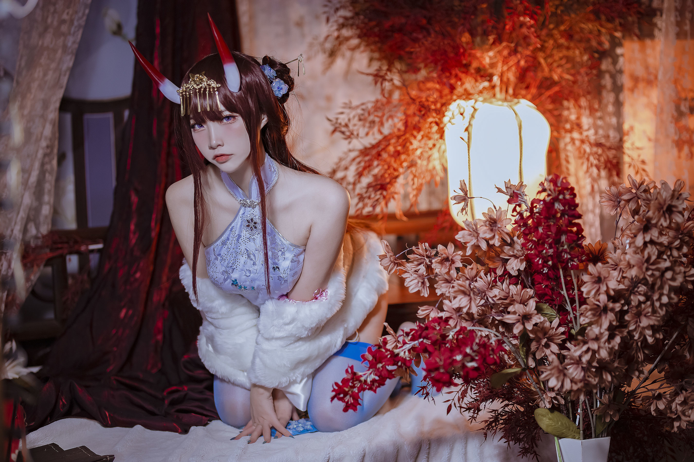 COS Phúc lợi] Coser Phổ biến Nisa Er Zuo - Azur Lane Noshiro Cheongsam