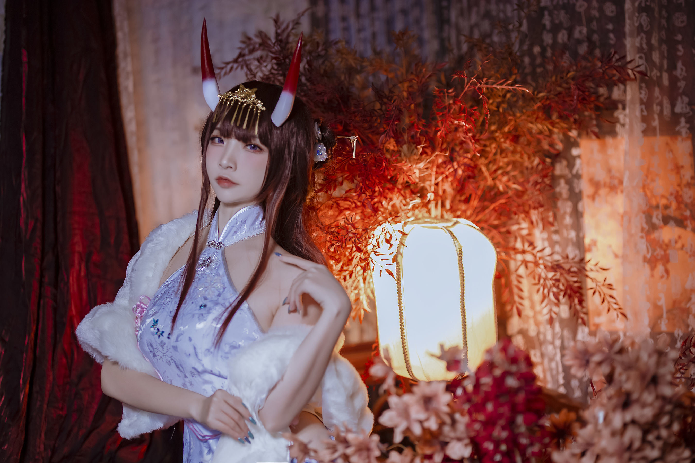 COS Phúc lợi] Coser Phổ biến Nisa Er Zuo - Azur Lane Noshiro Cheongsam
