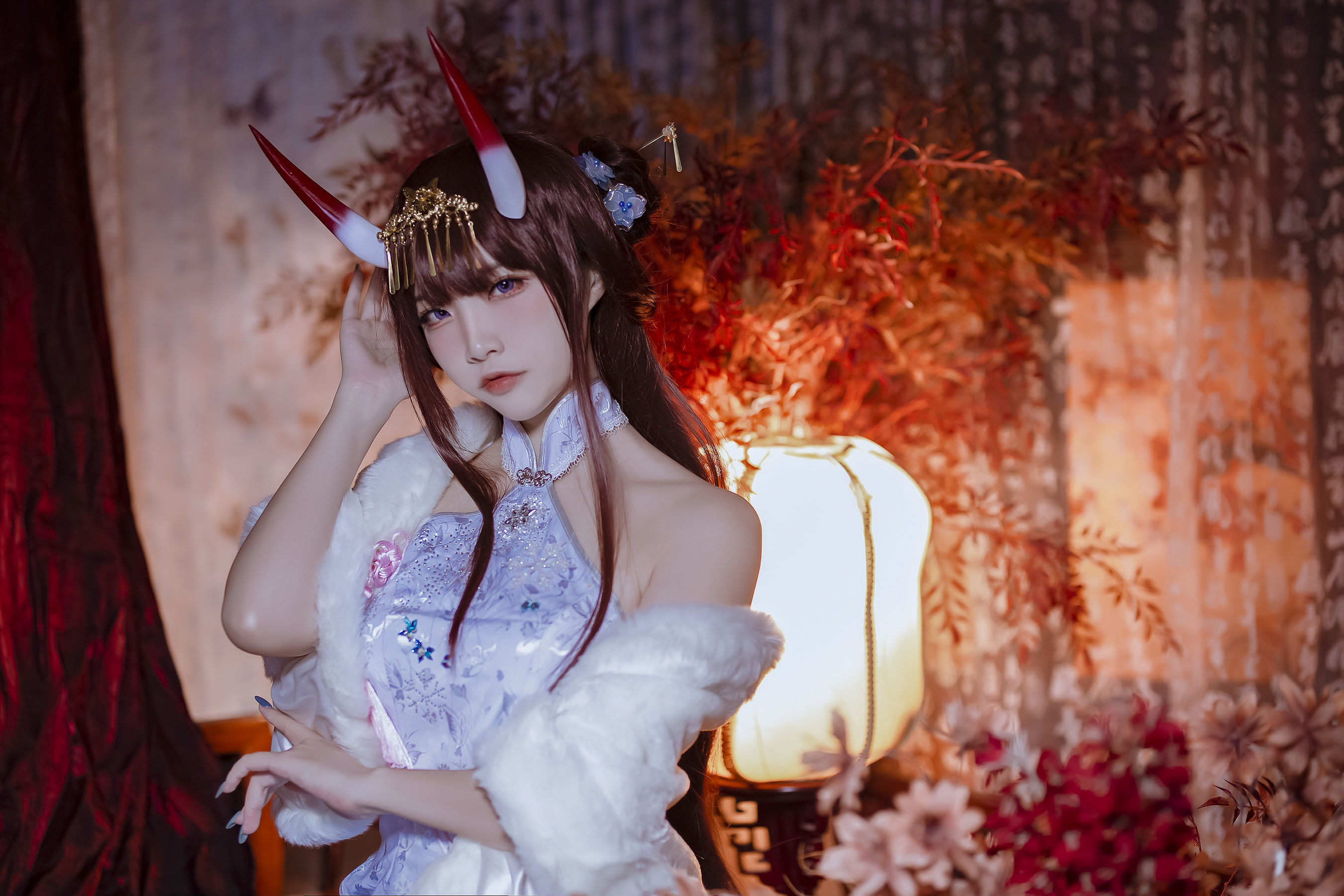 COS Phúc lợi] Coser Phổ biến Nisa Er Zuo - Azur Lane Noshiro Cheongsam