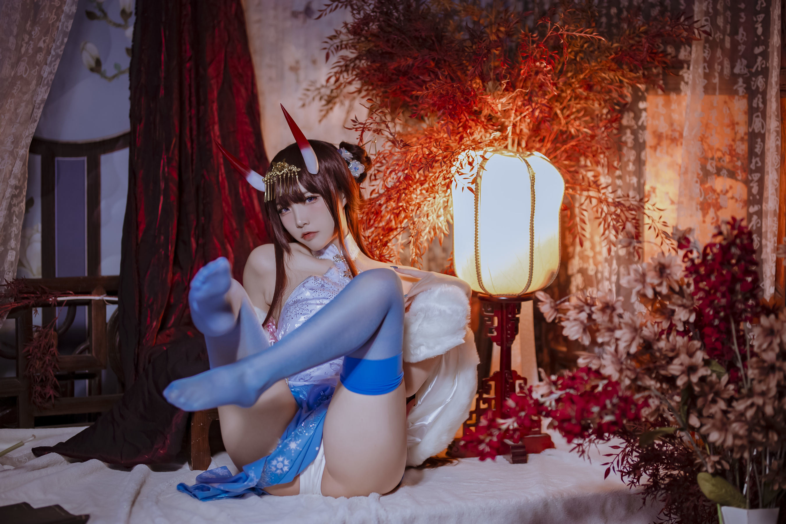 COS Phúc lợi] Coser Phổ biến Nisa Er Zuo - Azur Lane Noshiro Cheongsam