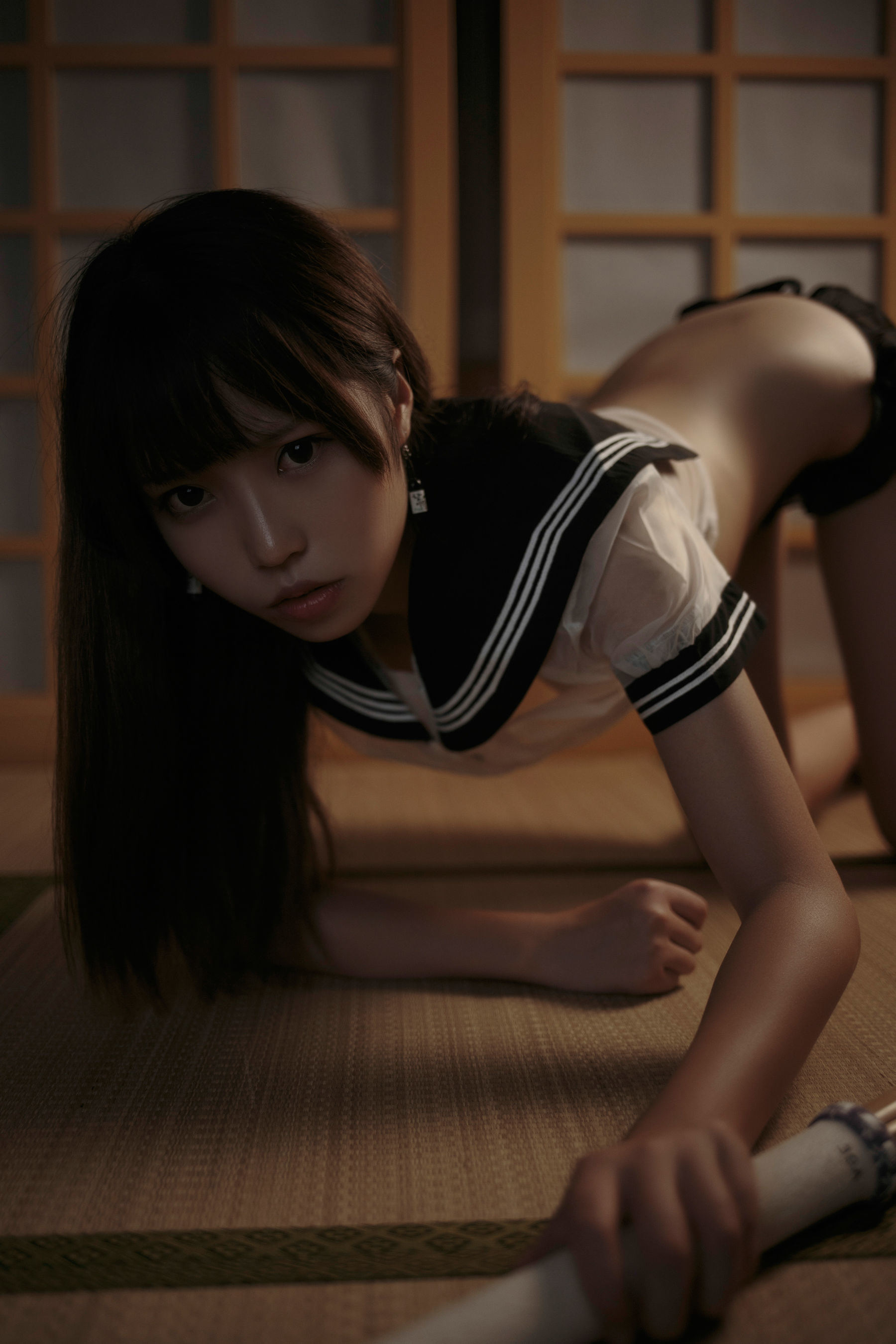COS福利] 萌妹白易子教主 - 透明水手服