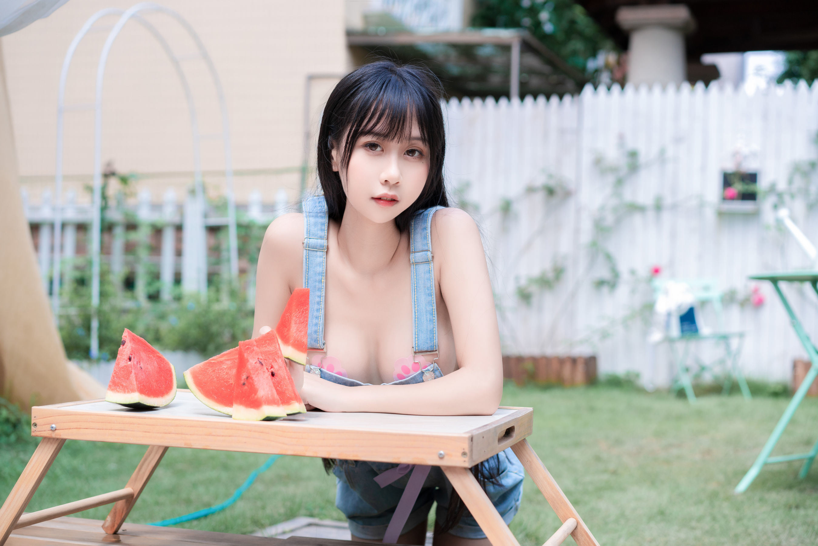 COS Welfare] Sunny Beautiful Girl Mengya'er o0 - Watermelon and Summer