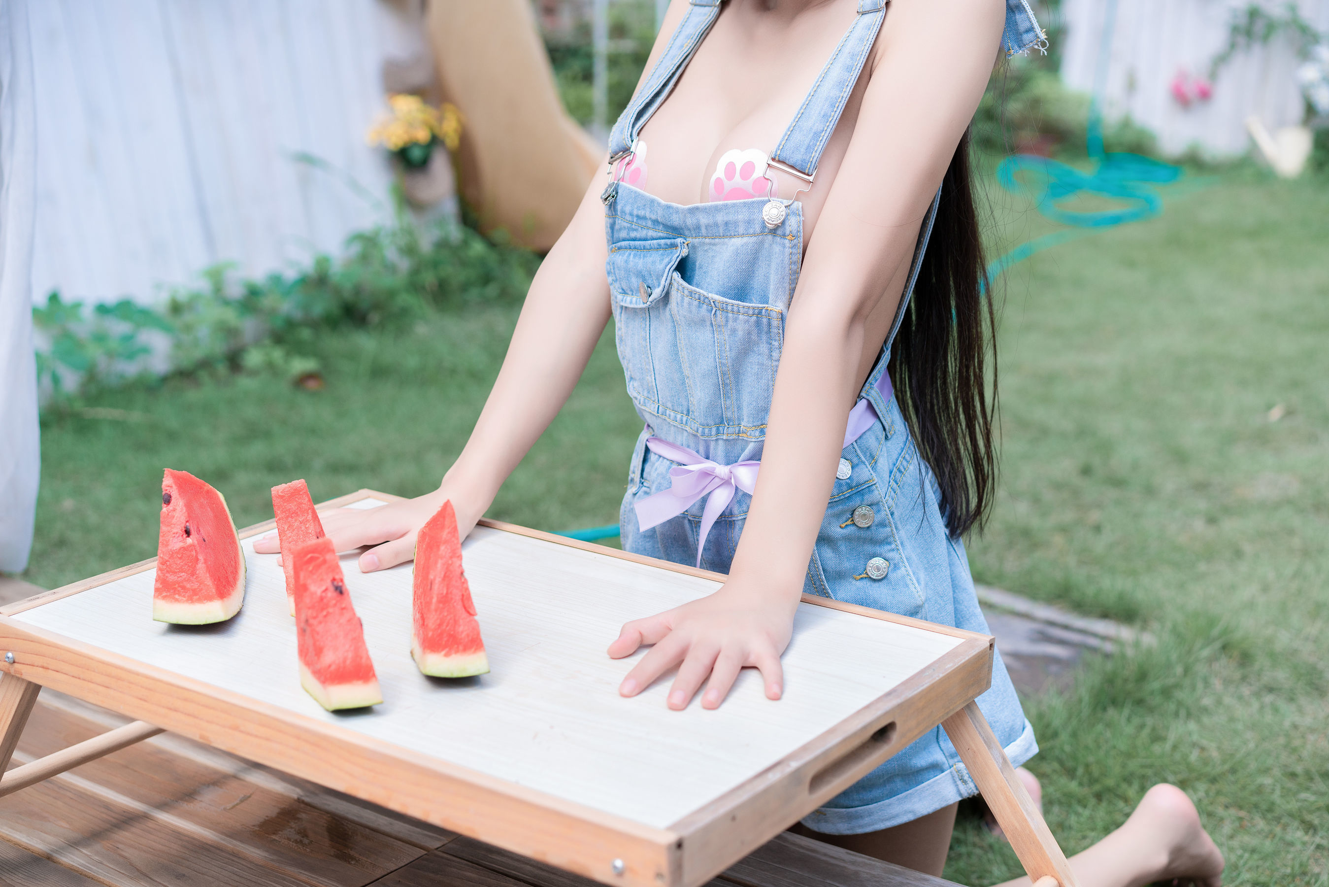 COS Welfare] Sunny Beautiful Girl Mengya'er o0 - Watermelon and Summer