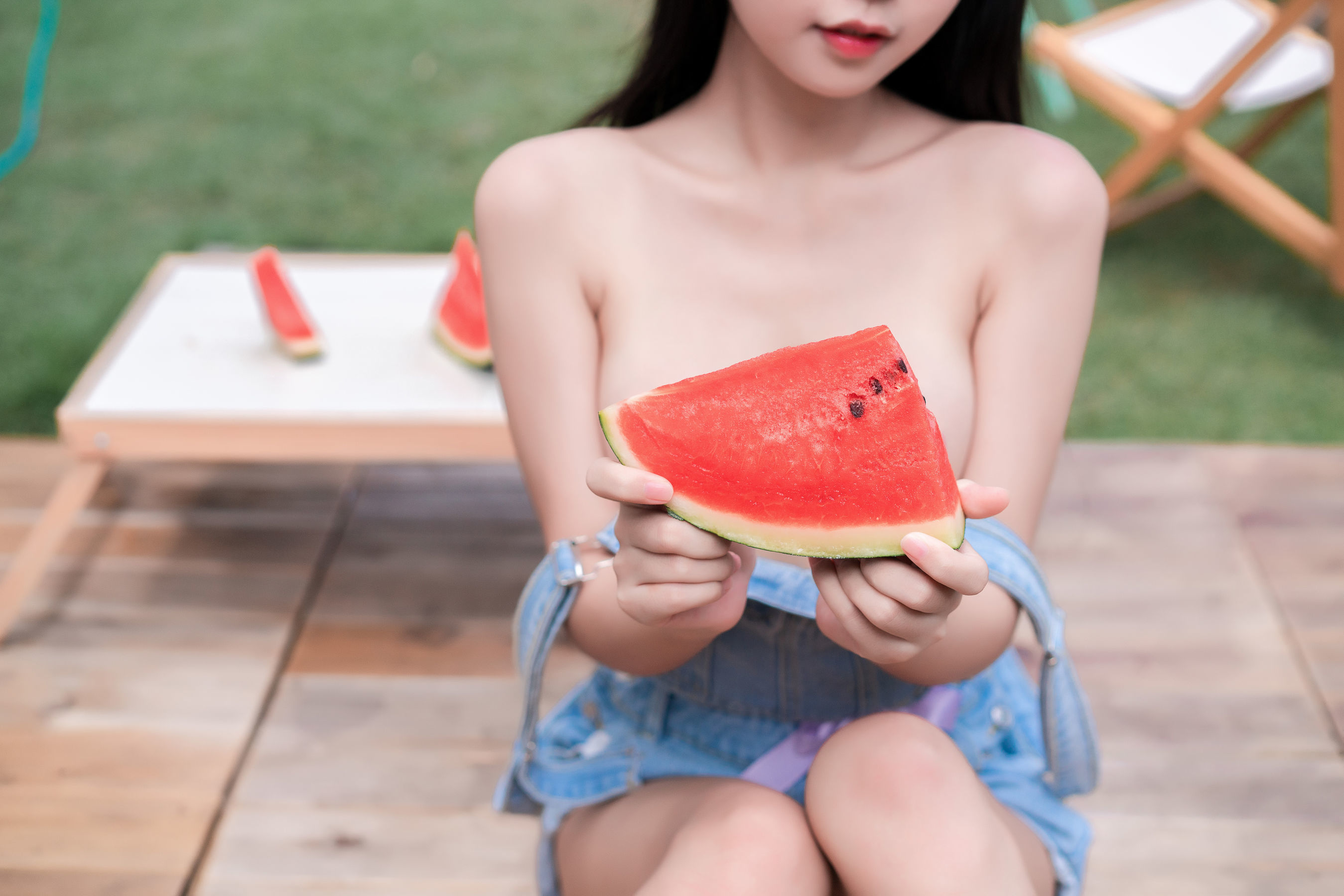 COS Welfare] Sunny Beautiful Girl Mengya'er o0 - Watermelon and Summer