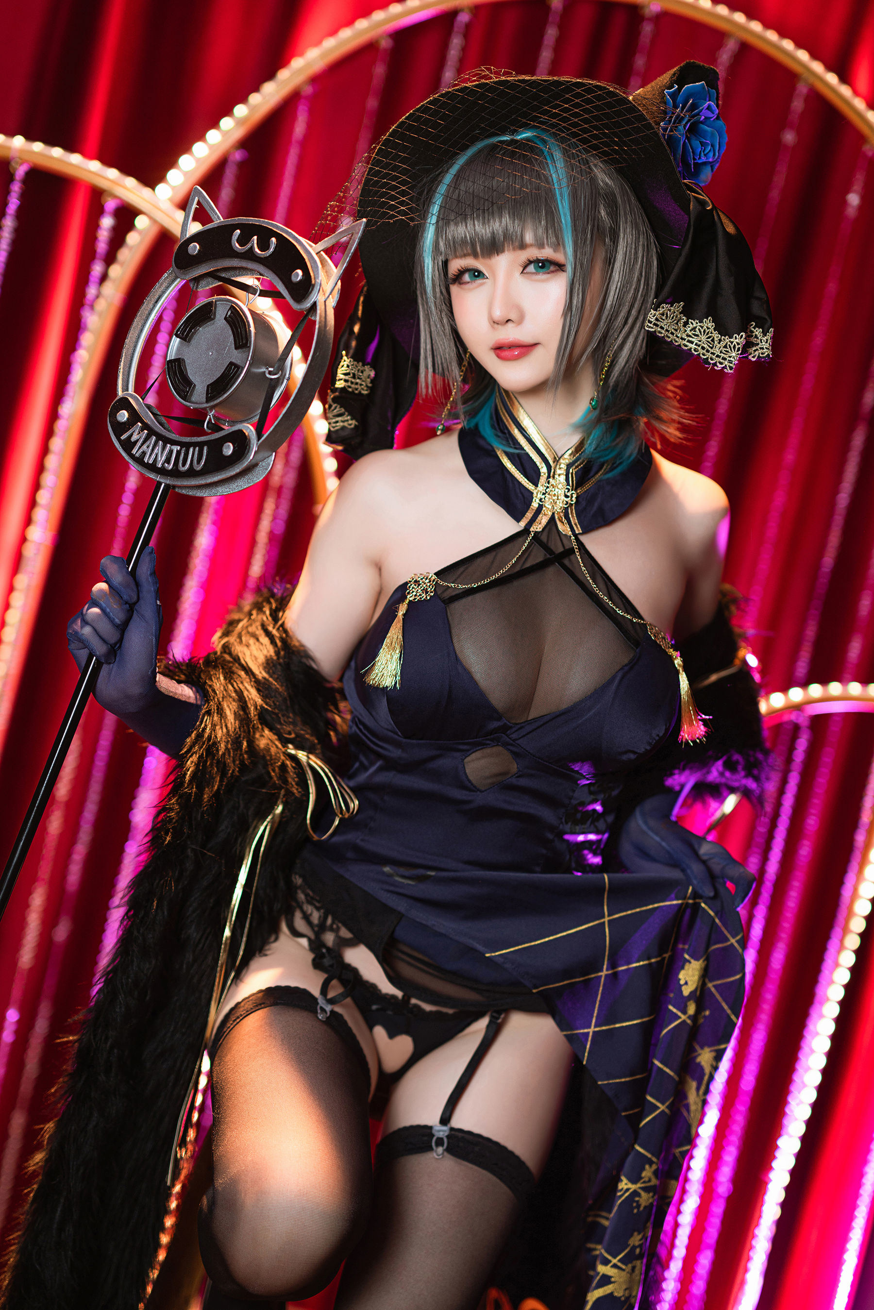 COS Phúc lợi] Coser chị em Xing Zhi Chi Chi - Cheshire Âm nhạc lộng lẫy Cait Sith