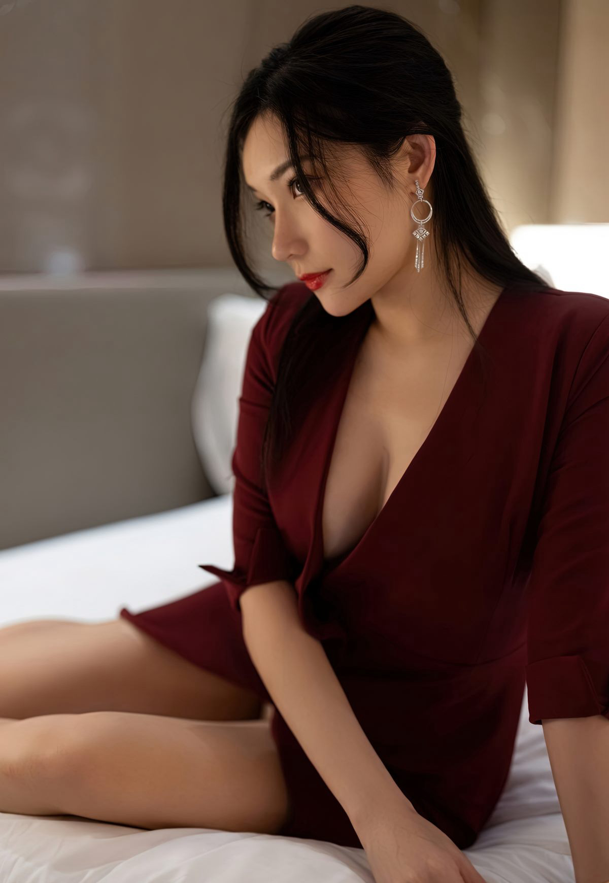 愛蜜社小狐狸超薄黒シルク完璧美脚性感秘書ホテル脱ストッキング人図芸術