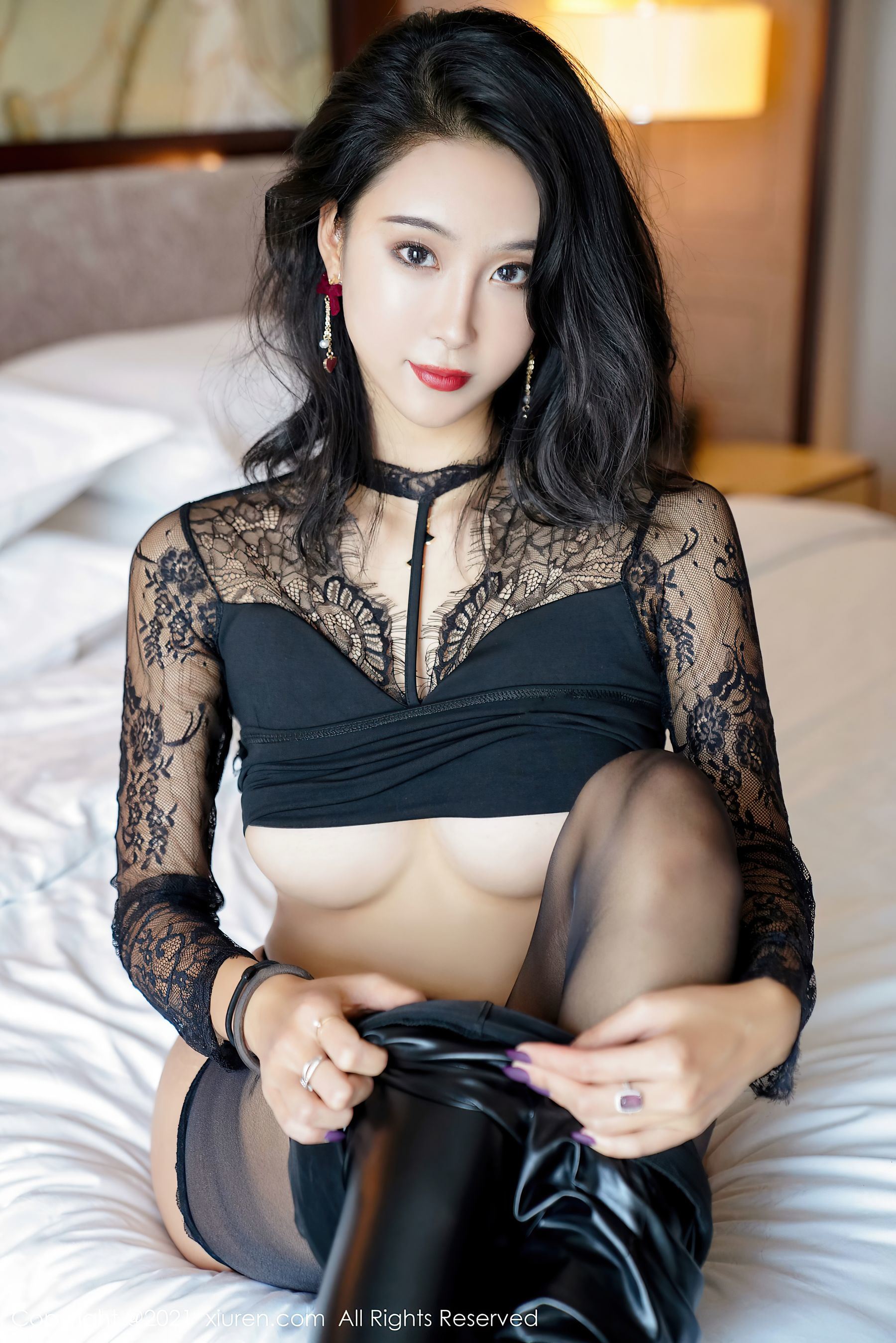 秀人XIUREN] No.3396 藍夏阿卡莎
